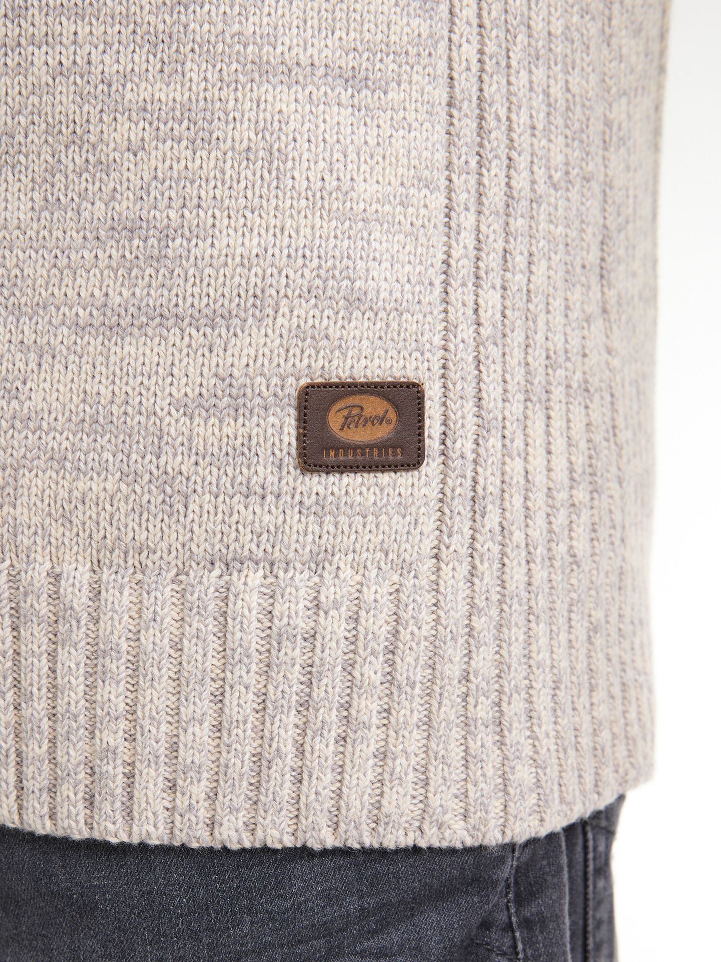 Petrol Industries Men Knitwear Collar 0009 antique white melee 2900159639060