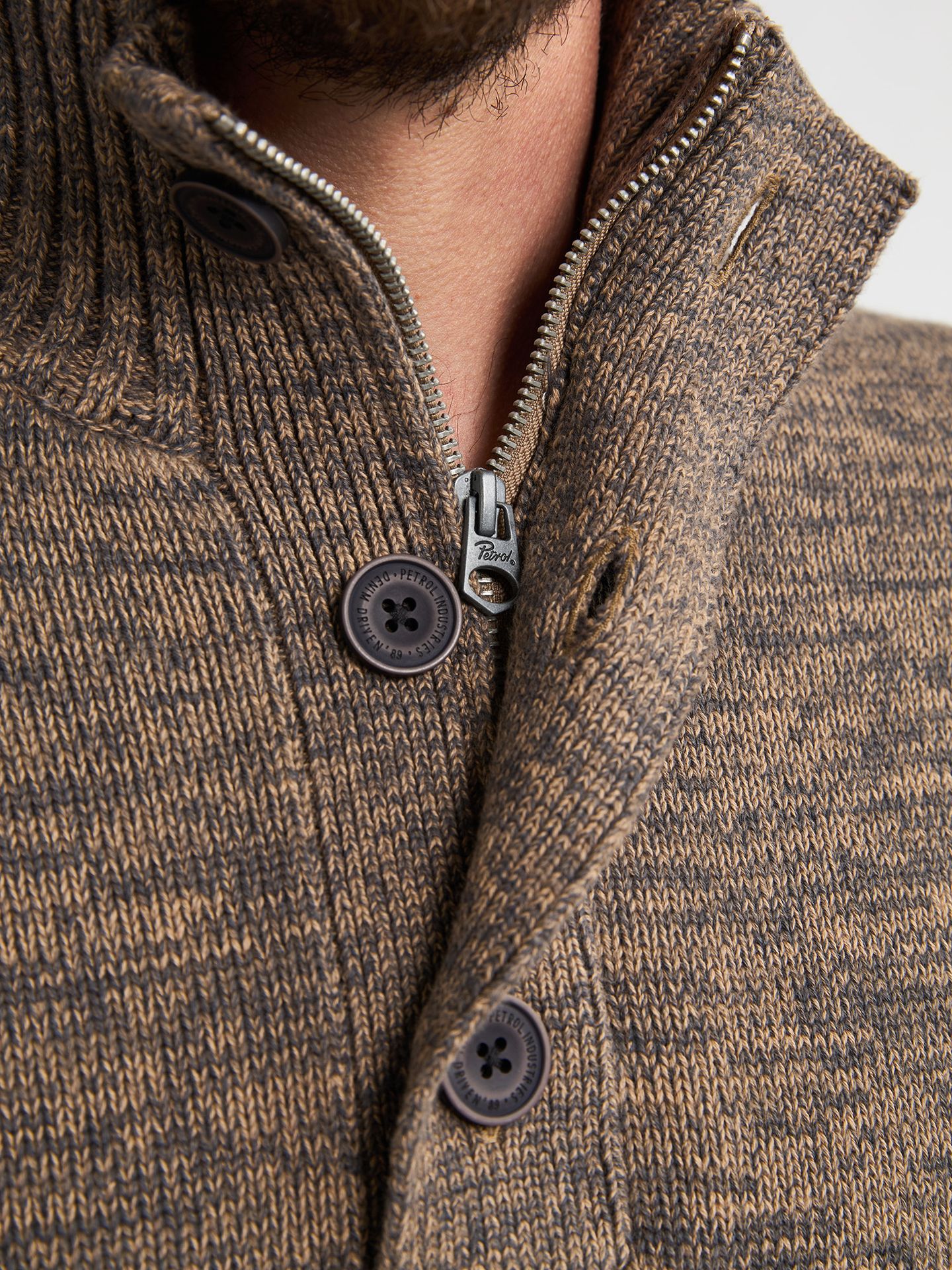 Petrol Industries Men Knitwear Collar 7140 oak 2900159641063