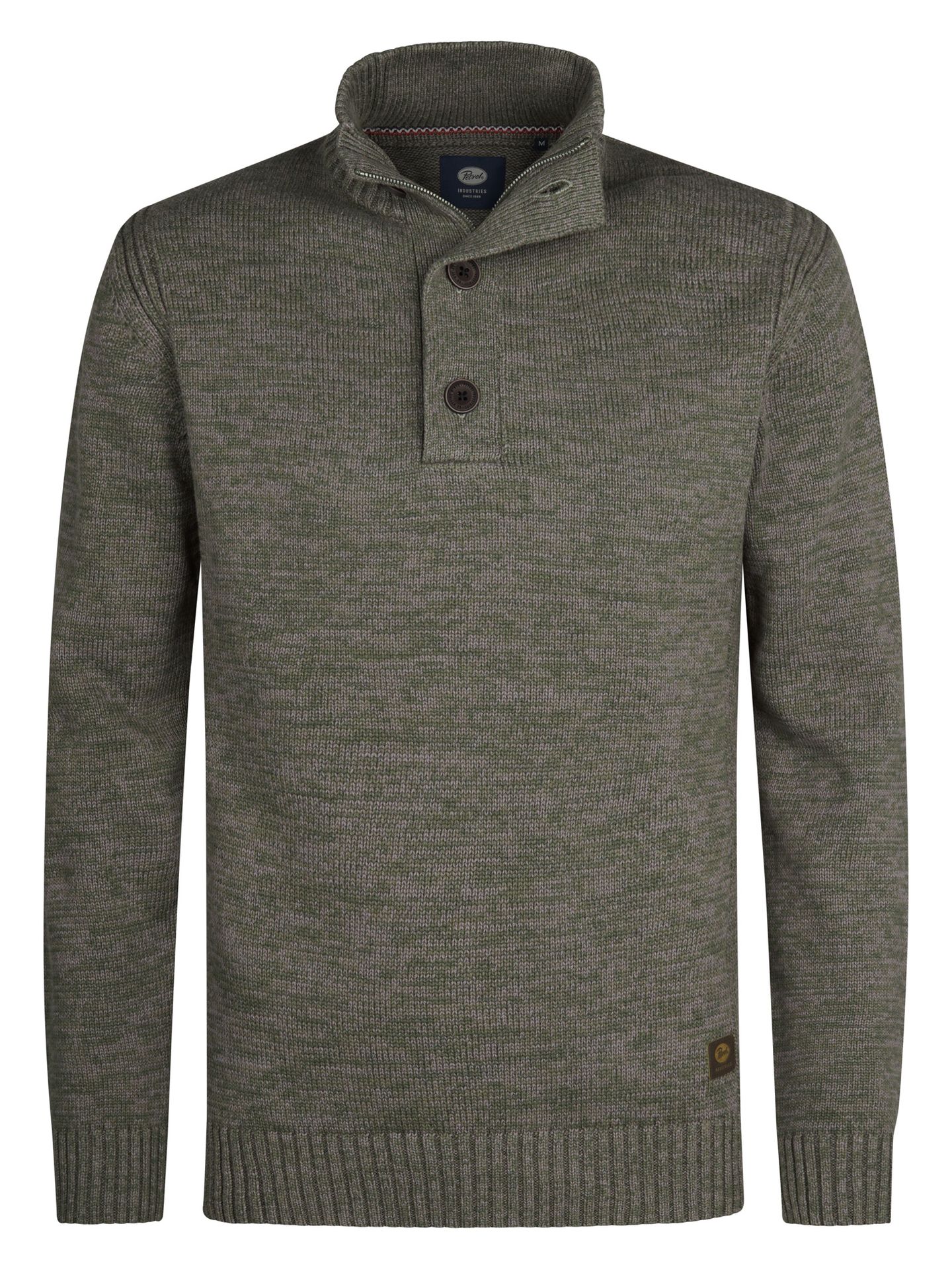 Petrol Industries Men Knitwear Collar 6174 mossy stone 00114879-EKA26002700000165