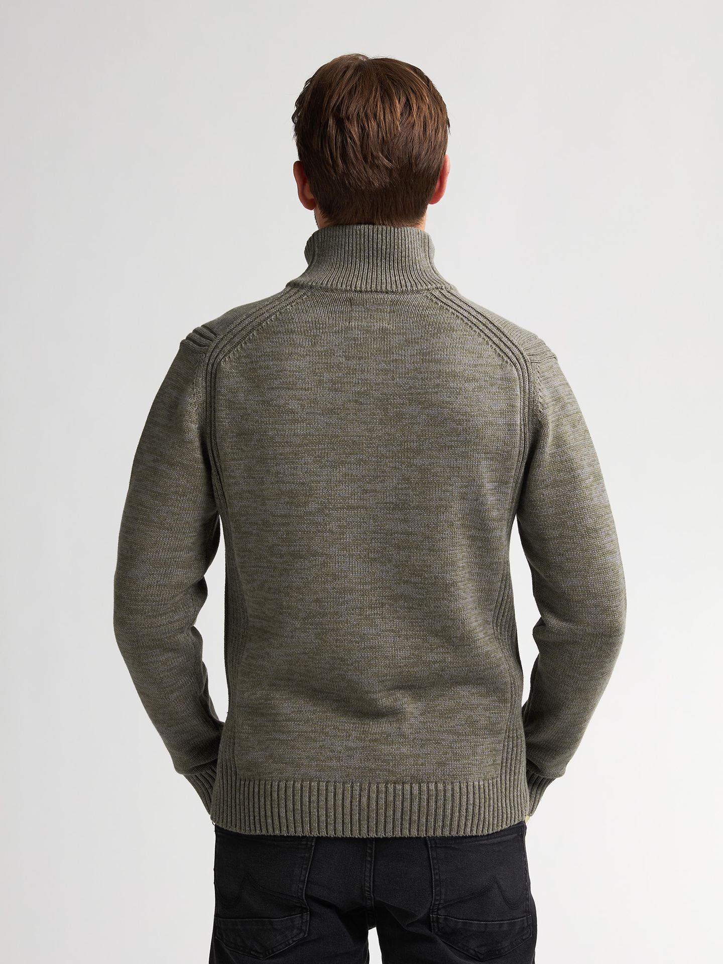 Petrol Industries Men Knitwear Collar 6174 mossy stone 2900170169065