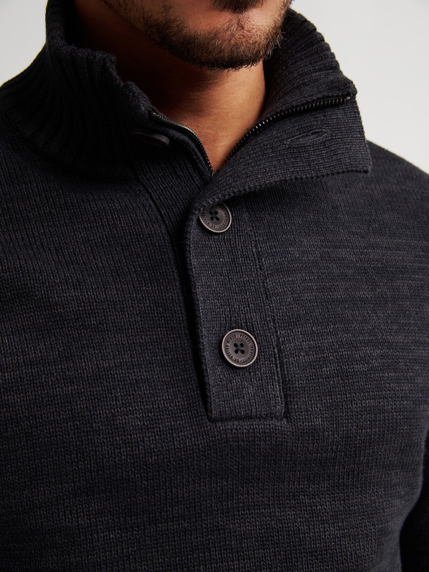 Petrol Industries Men Knitwear Collar 9111 deep black 2900159642060