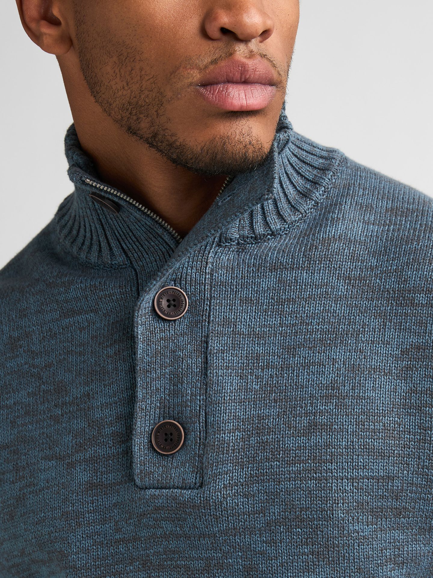 Petrol Industries Men Knitwear Collar 5202 Storm Blue 2900170168068