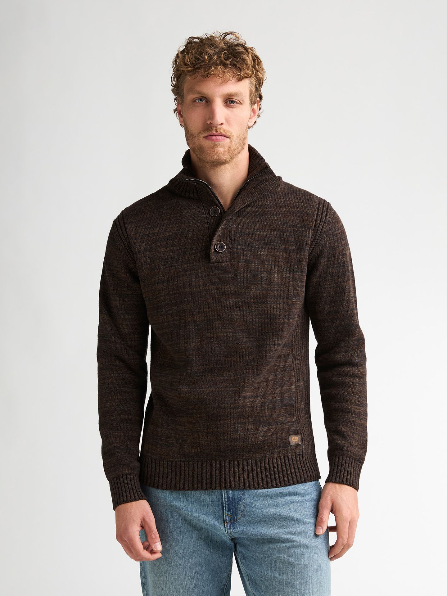 Petrol Industries Men Knitwear Collar 7156 Cedar Brown 2900170170092