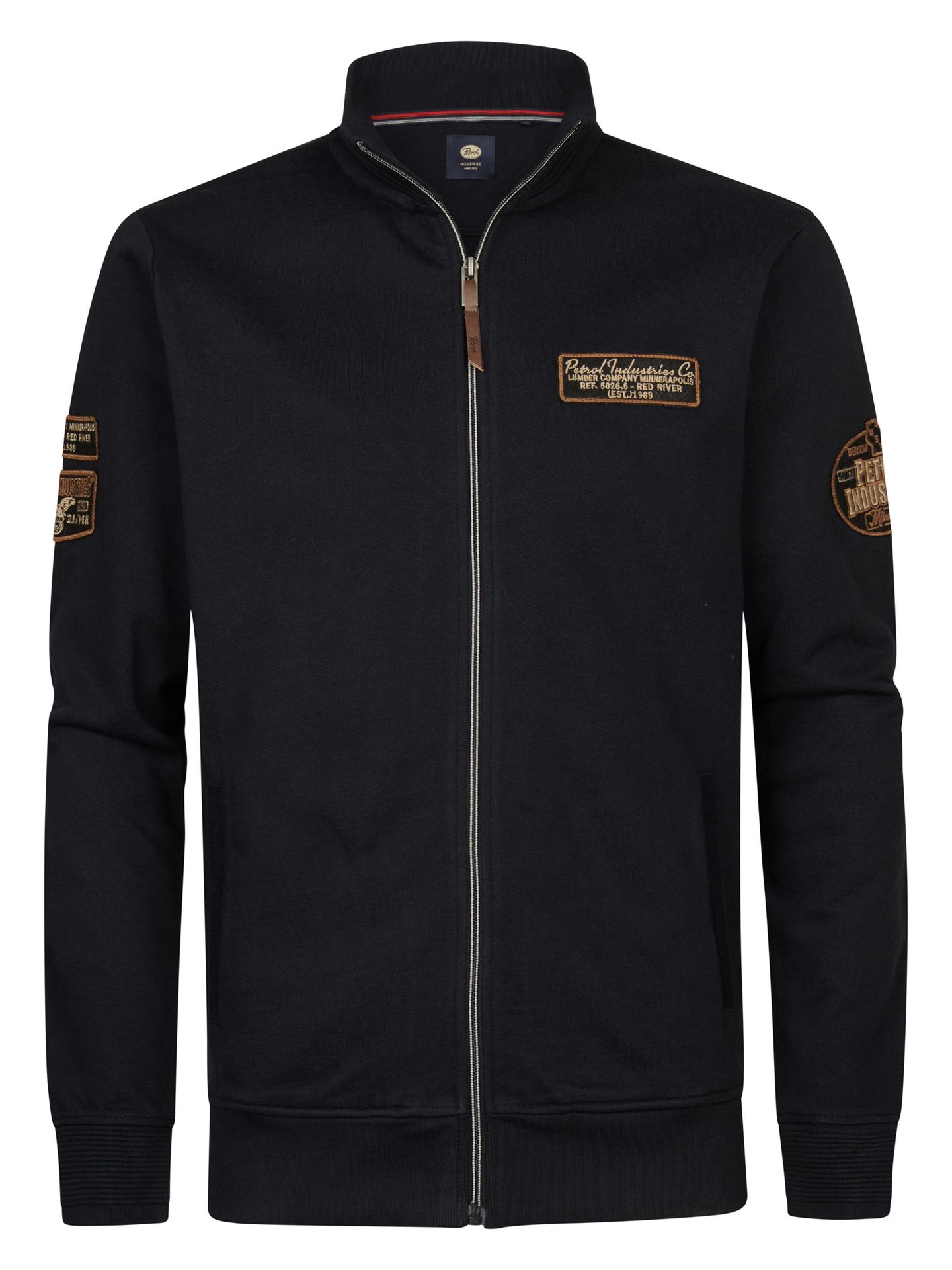 Petrol Industries Men Sweater Collar Zip 9111 deep black 00114880-EKA26002700000166
