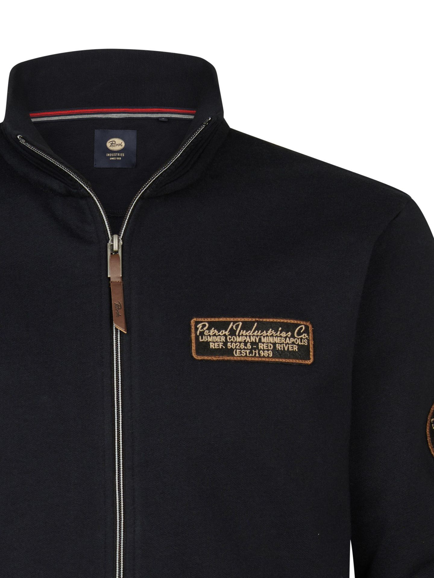 Petrol Industries Men Sweater Collar Zip 9111 deep black 2900159643074