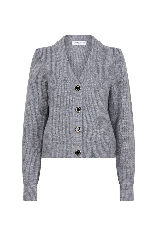 Lofty Manner Cardigan Lilly 550 grey 00114884-EKA26013300000060