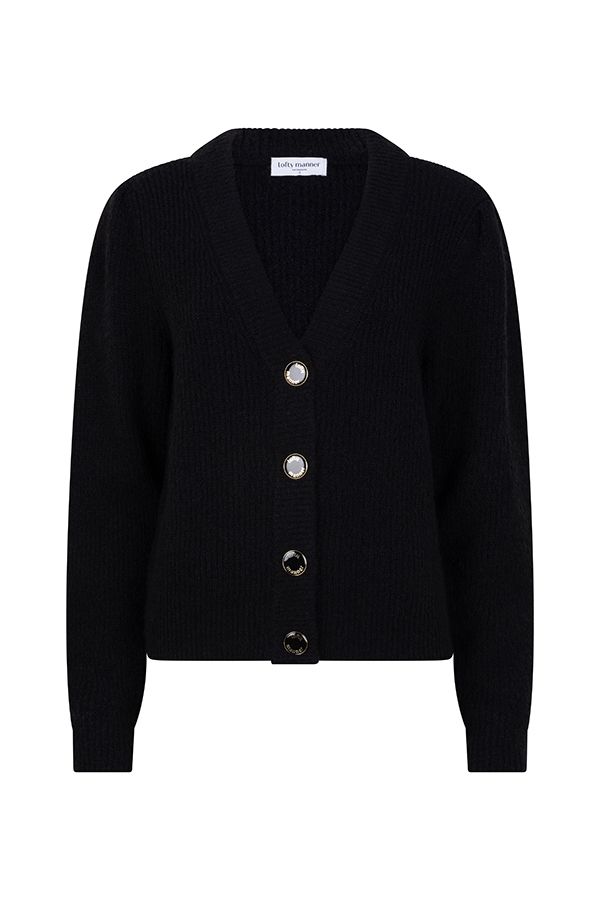 Lofty Manner Cardigan Lilly 600 black 00114885-EKA26013300000017