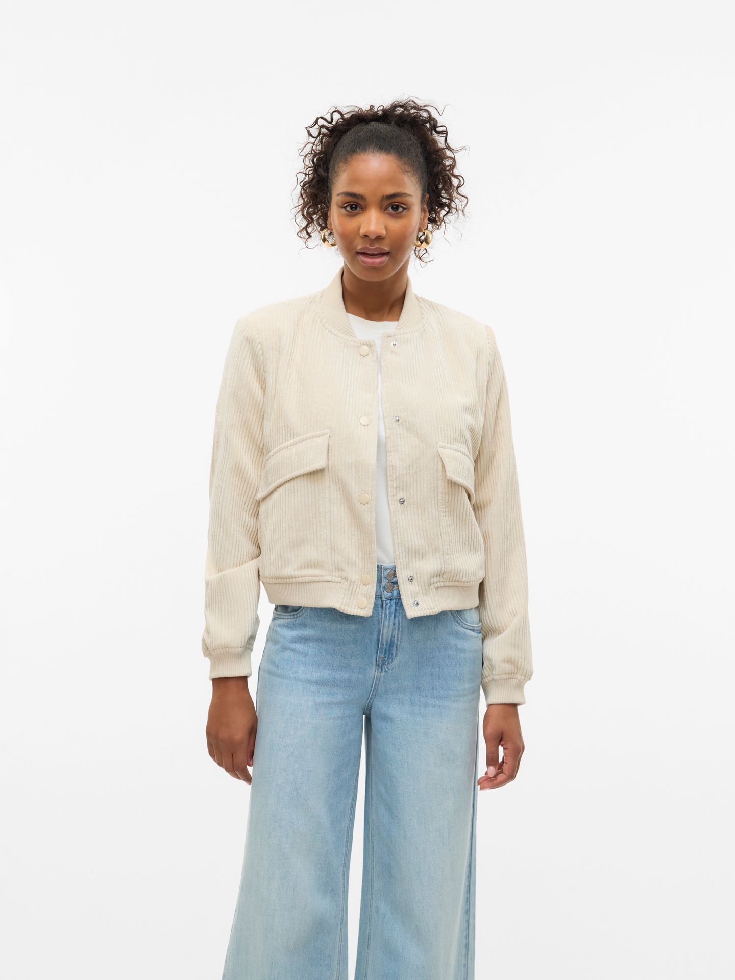 Vero Moda VMRAINIE AMALA SHORT JACKET Oatmeal 00114895-EKA26011400000359