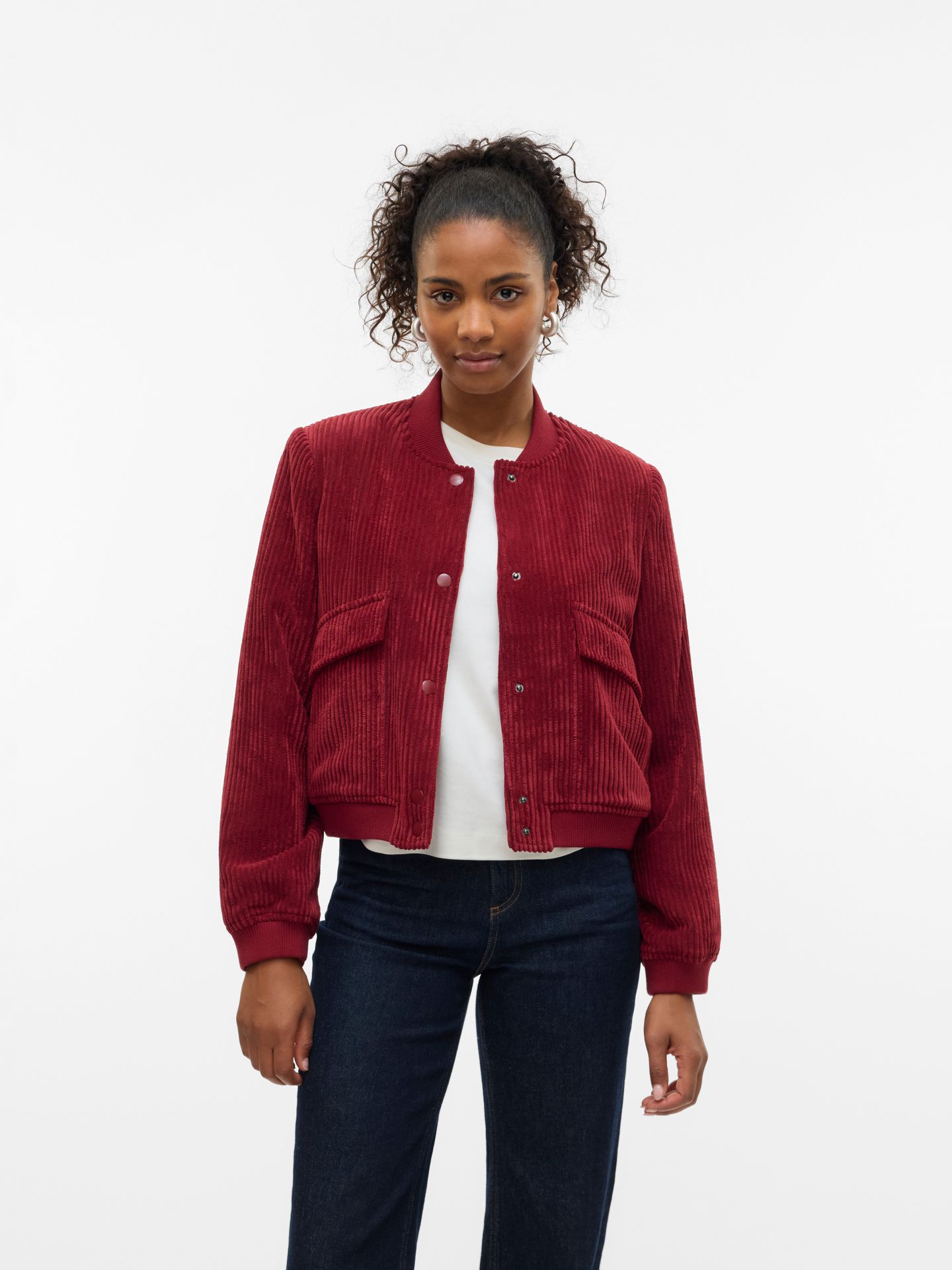 Vero Moda VMRAINIE AMALA SHORT JACKET Syrah 00114895-EKA26011400003060