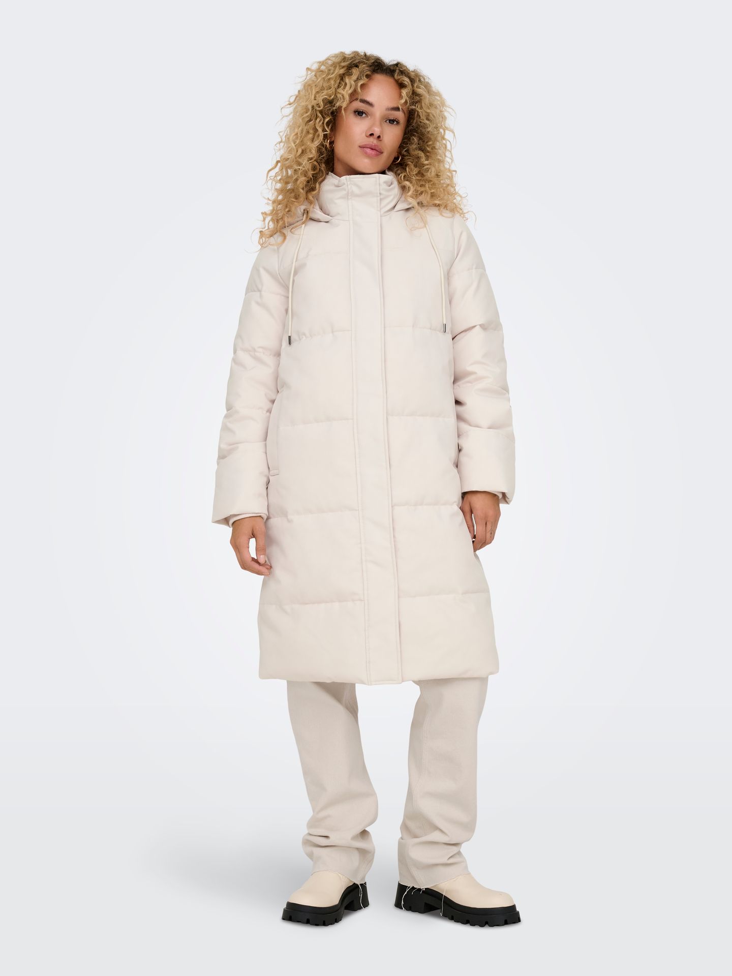 Only ONLIRENE PUFFER COAT LIFE OTW NOOS Moonbeam 00114897-EKA26011400000876