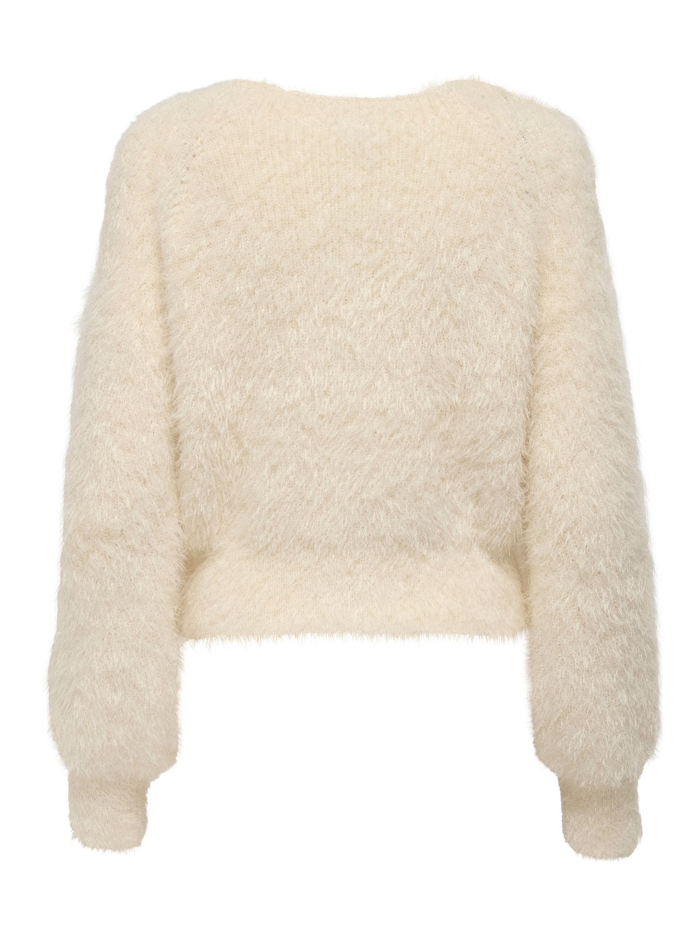 Only ONLLULU LS RIB SHORT O-NECK CC KNT Cloud Dancer 2900159673040