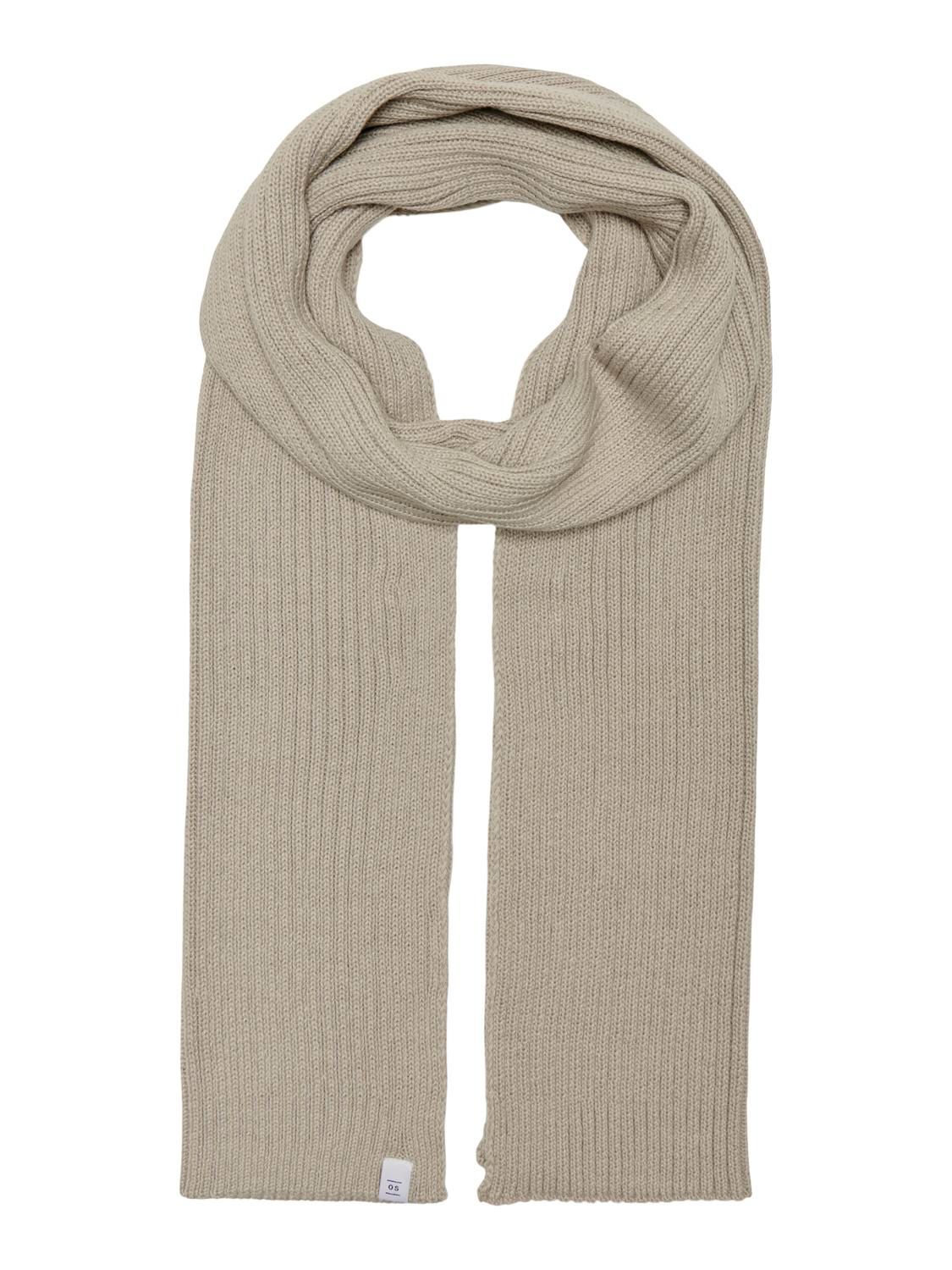 Only & Sons ONSRYAN RIB KNIT SCARF NOOS Silver Lining 2900159686019