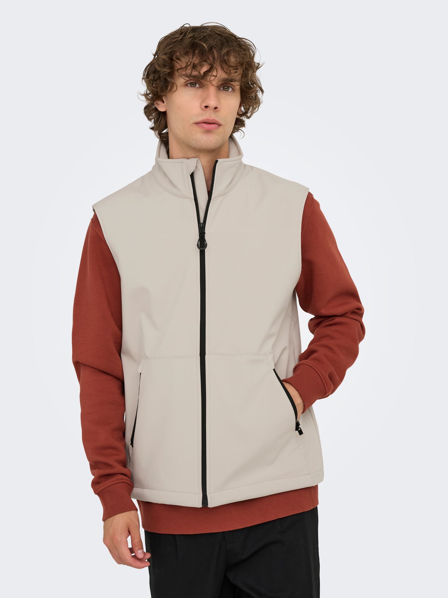 Only & Sons ONSBOWIE LIFE VEST OTW NOOS Silver Lining 2900159688044