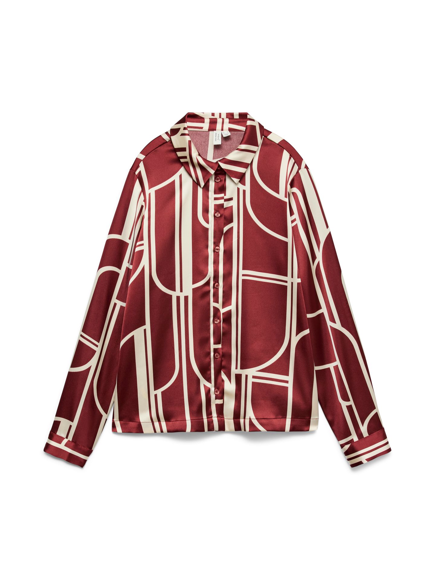Vero Moda VMHADLEY L/S SHIRT WVN BTQ GA Syrah/HADLEY 00114902-EKA26011400003087