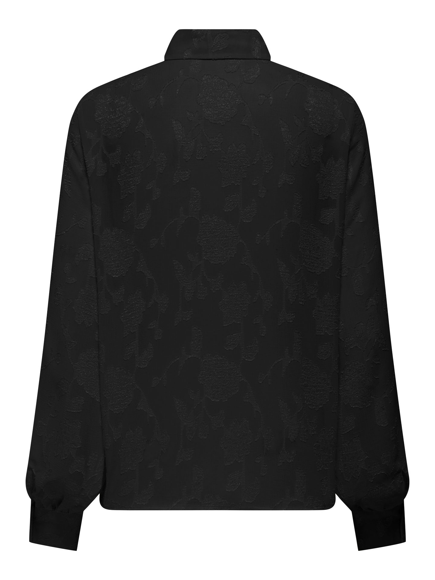 Only ONLDOREEN LS JAQUARD SHIRT WVN CS Black 2900159683056