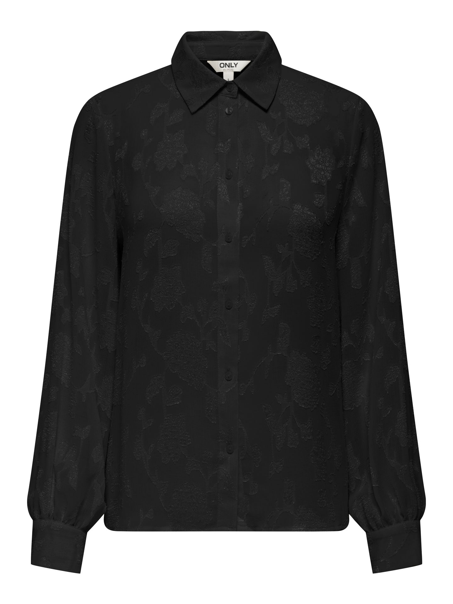 Only ONLDOREEN LS JAQUARD SHIRT WVN CS Black 2900159683025