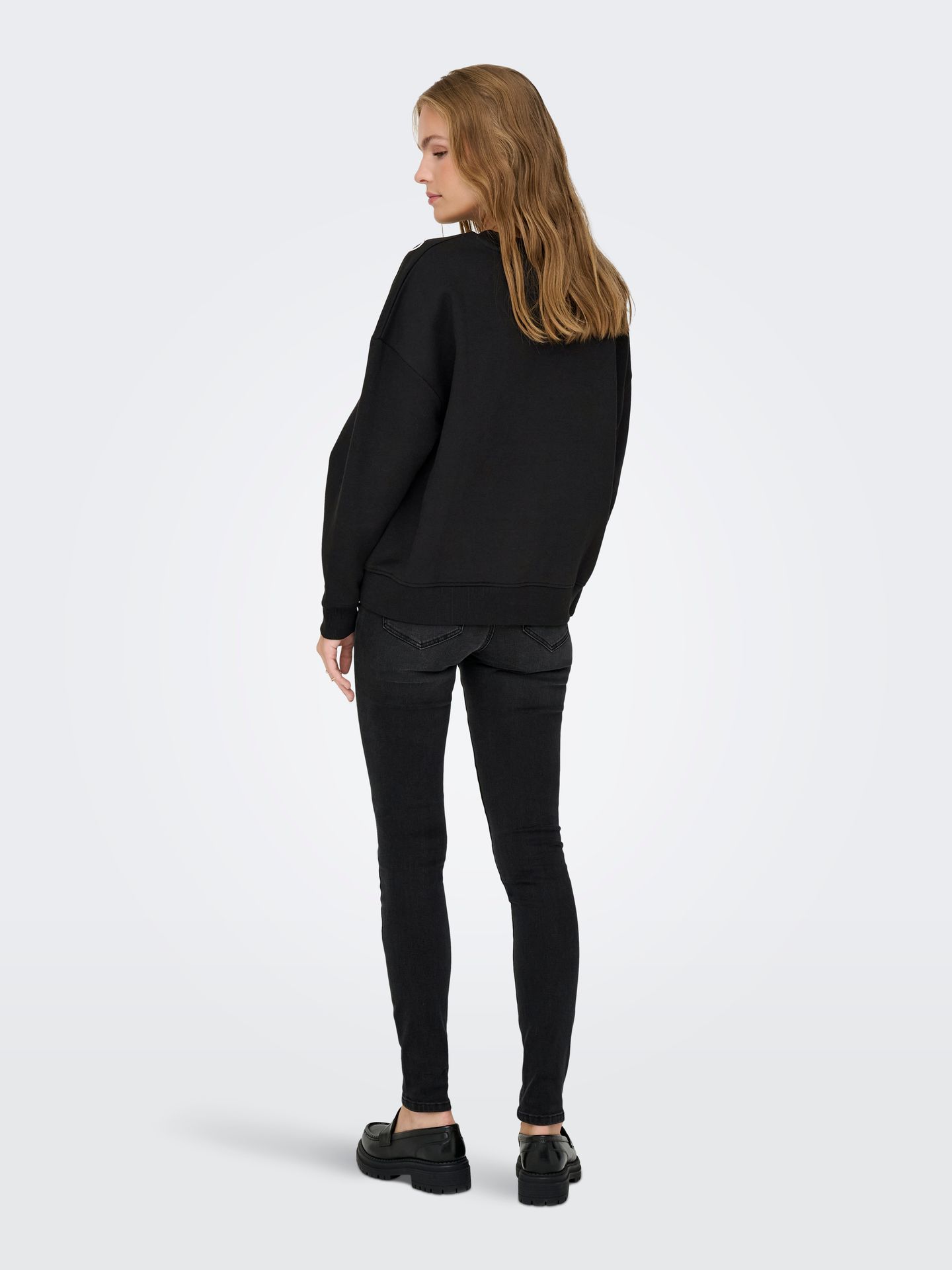 JDY JDYCANOA L/S EMB SWEAT JRS NOOS Black/Rad 2900159684015