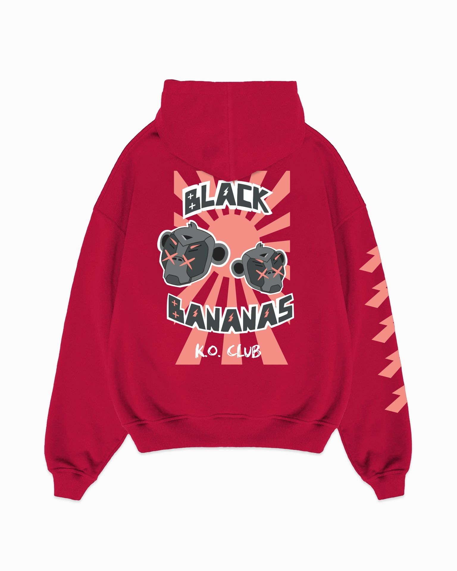Black Bananas Kids Ko club hoodie red 2900159691051