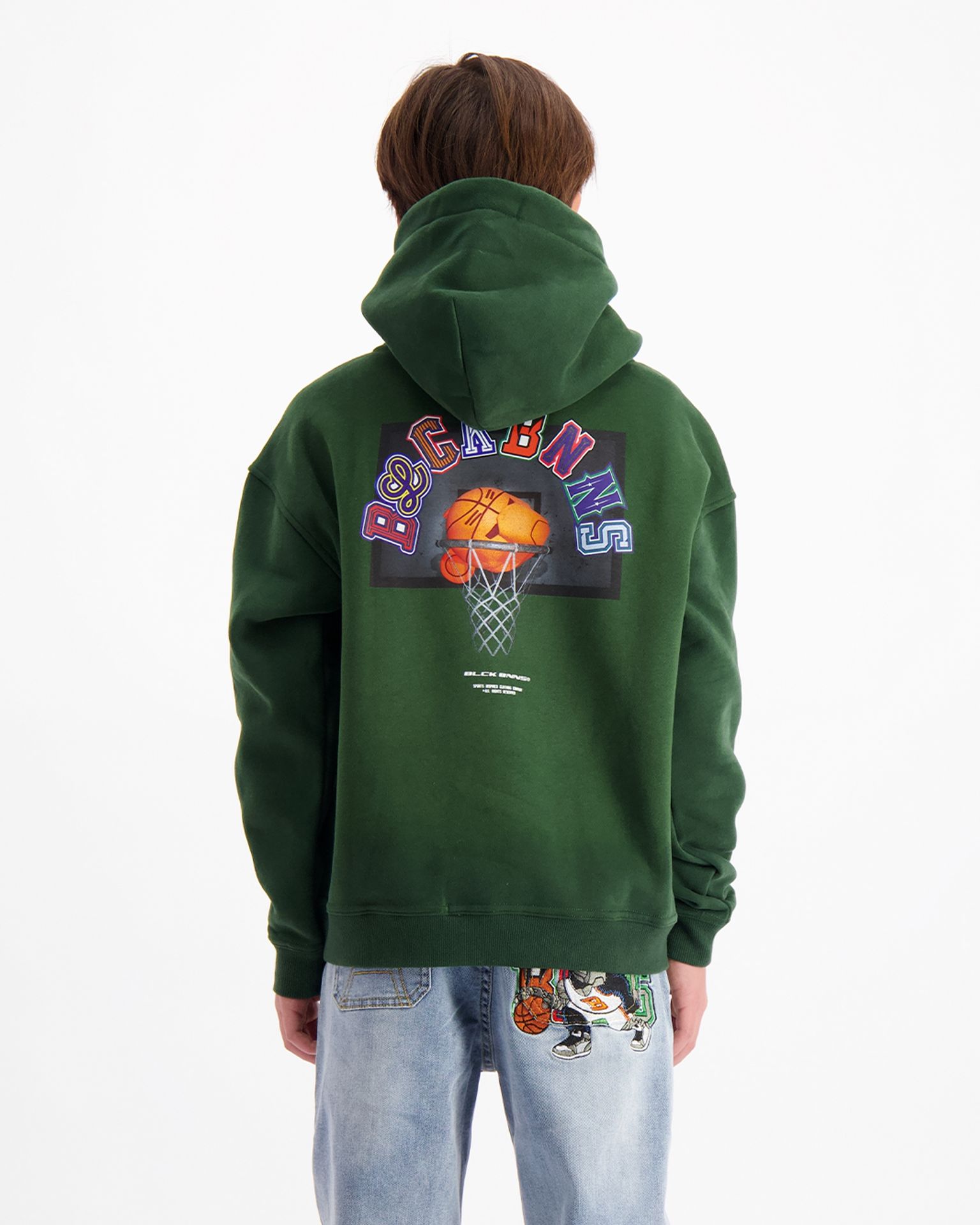 Black Bananas Kids Dunk Hoodie GREEN 00114908-GRE