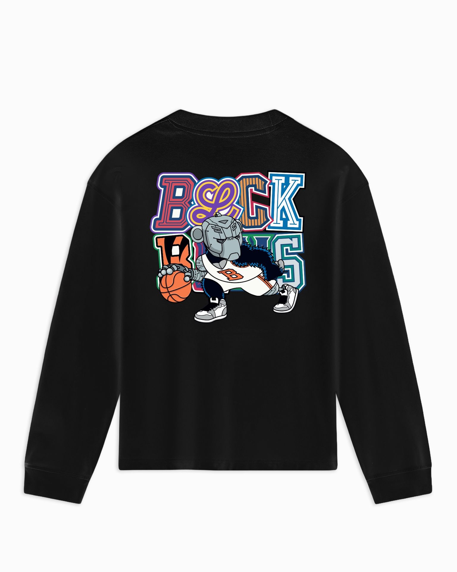 Black Bananas Kids Dribble longsleeve t-shirt Black 2900159694038