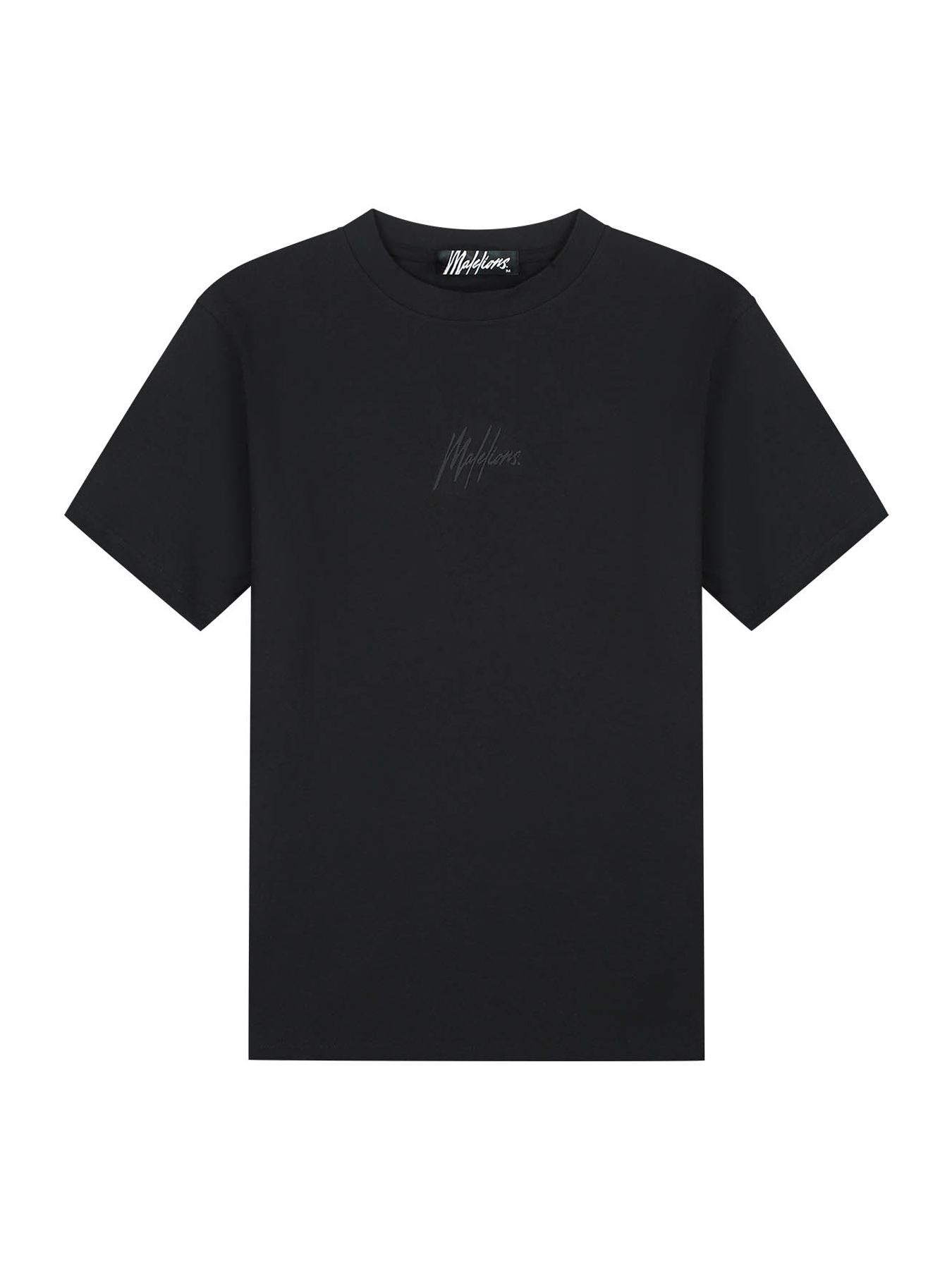 Malelions Men striped signature t-shirt 02A Black 2900159704072