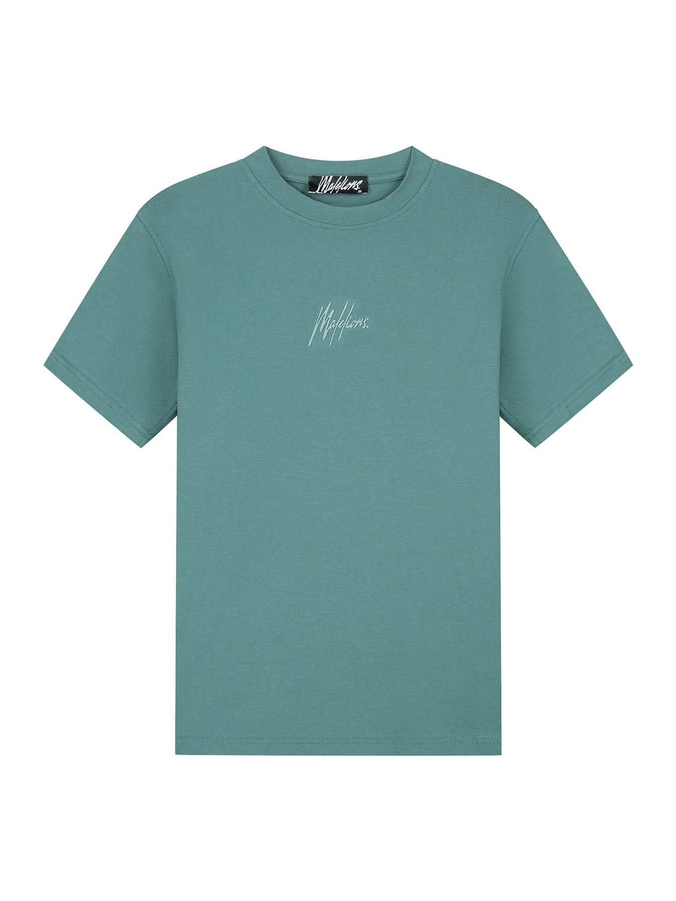 Malelions Men striped signature t-shirt GREEN 2900159703075
