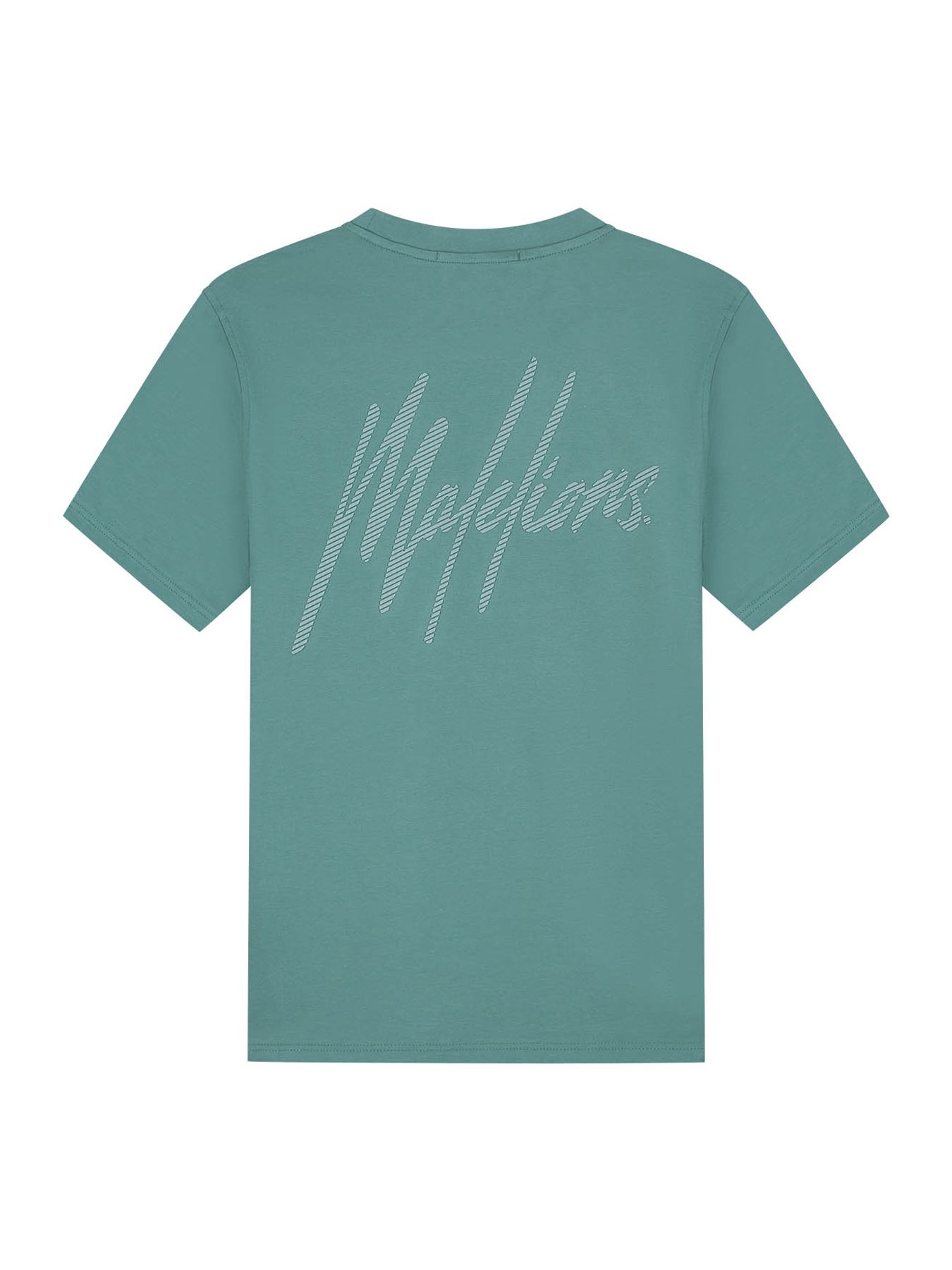 Malelions Men striped signature t-shirt GREEN 2900159703037