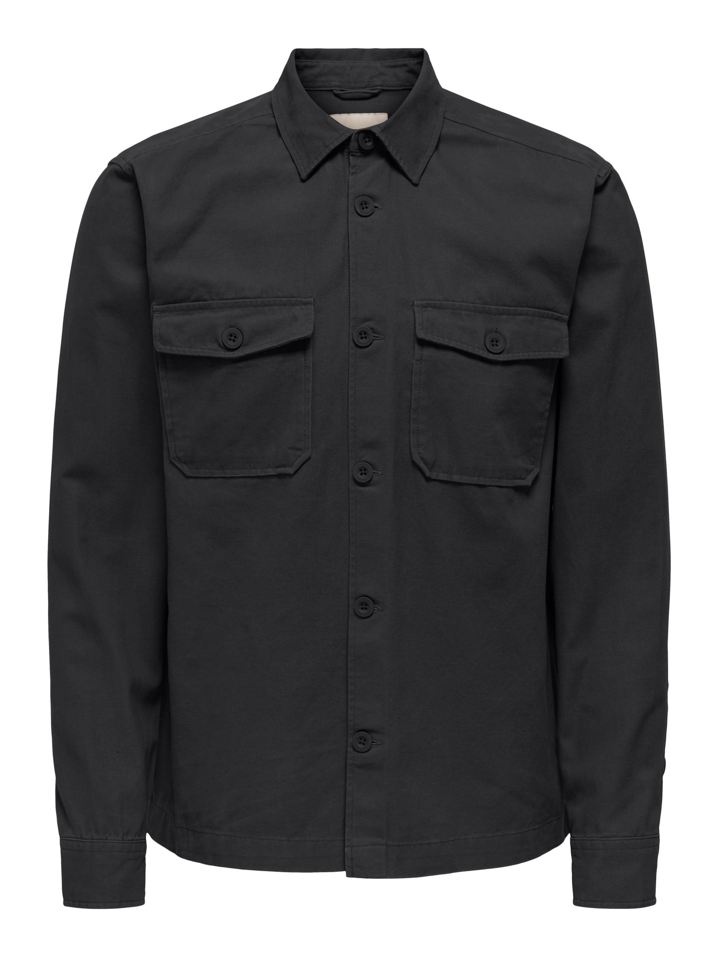 Only & Sons ONSLEV CANVAS OVERSHIRT 0359 Jet Black 00114923-EKA26011400002676