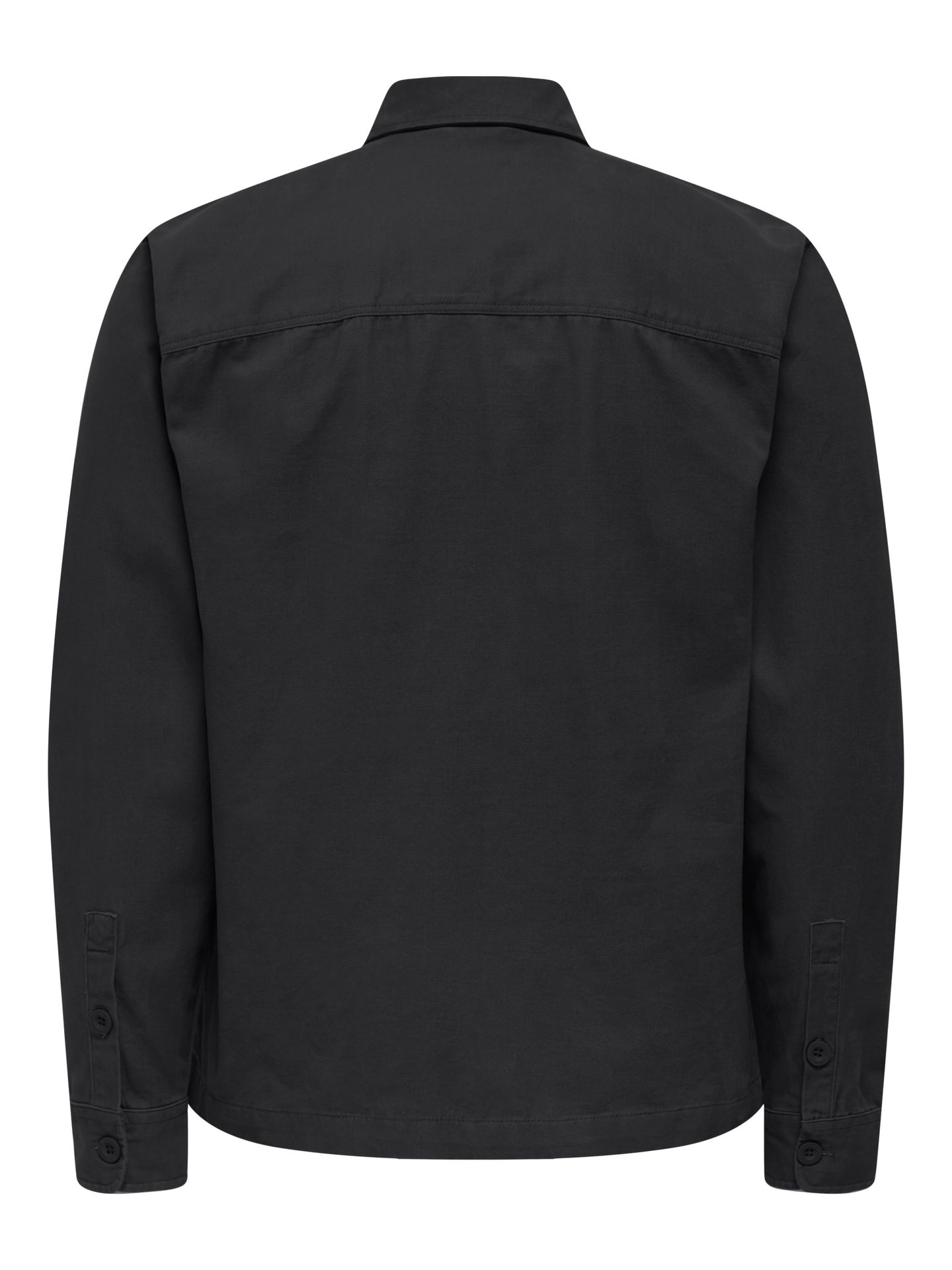 Only & Sons ONSLEV CANVAS OVERSHIRT 0359 Jet Black 2900159724049 Only & Sons ONSLEV CANVAS OVERSHIRT 0359 Jet Black 2900159724049