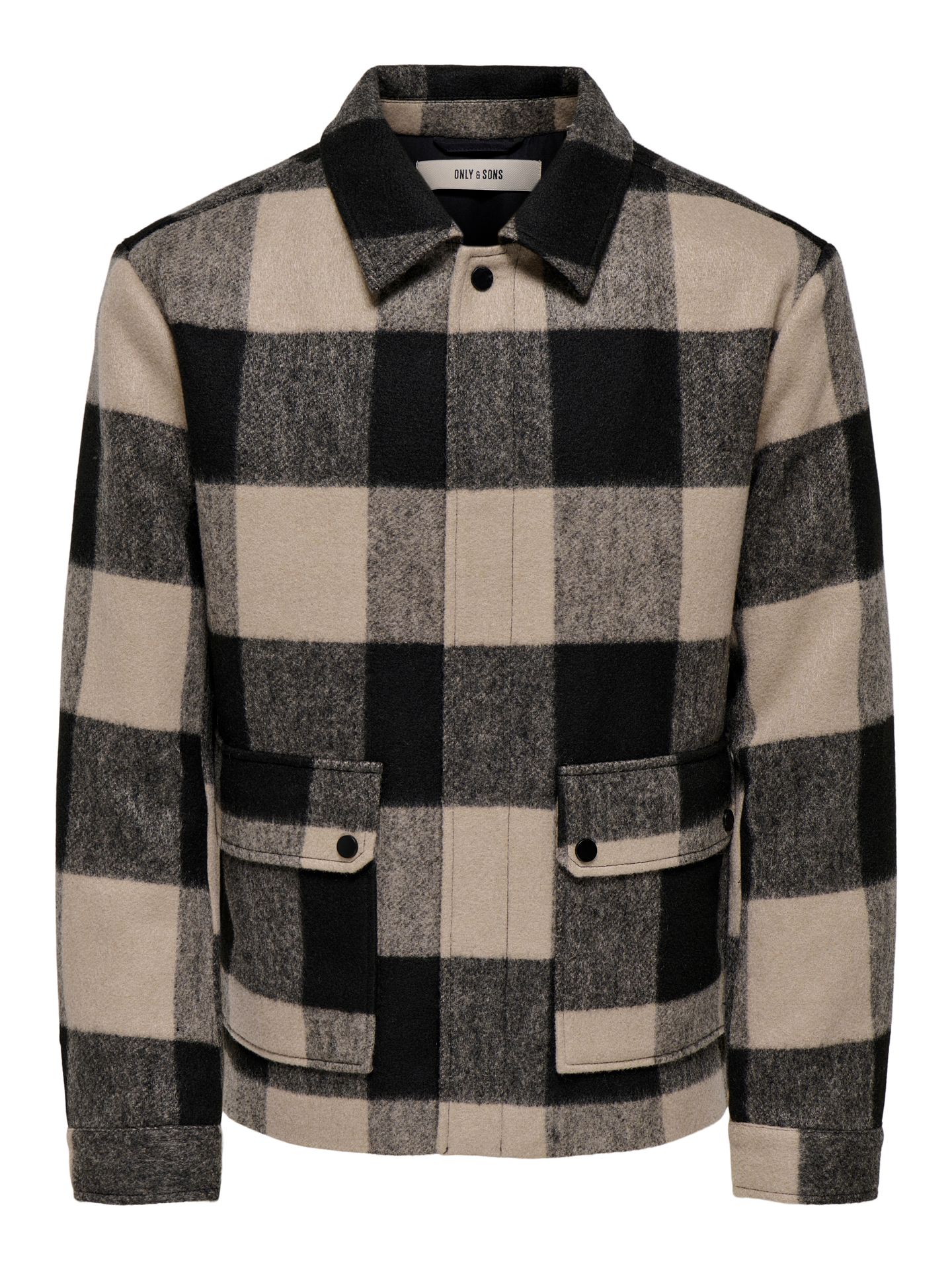 Only & Sons ONSCONNOR LIFE CHECK JACKET OTW Silver Lining/MELANGE 00114926-EKA26011400001994