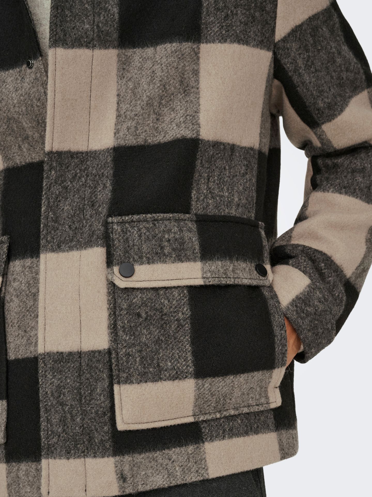 Only & Sons ONSCONNOR LIFE CHECK JACKET OTW Silver Lining/MELANGE 2900159730033