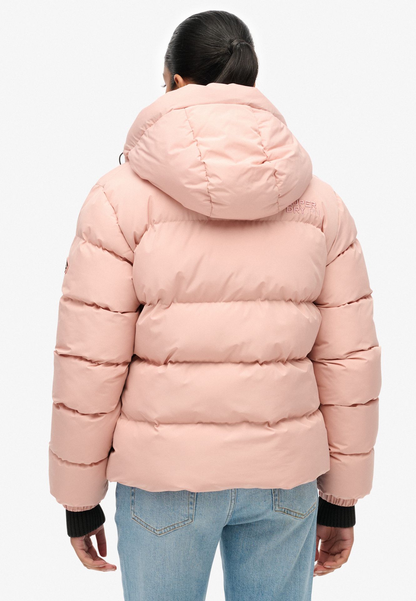 Superdry Hooded sports puffer jacket Vintage Blush 2900159732075
