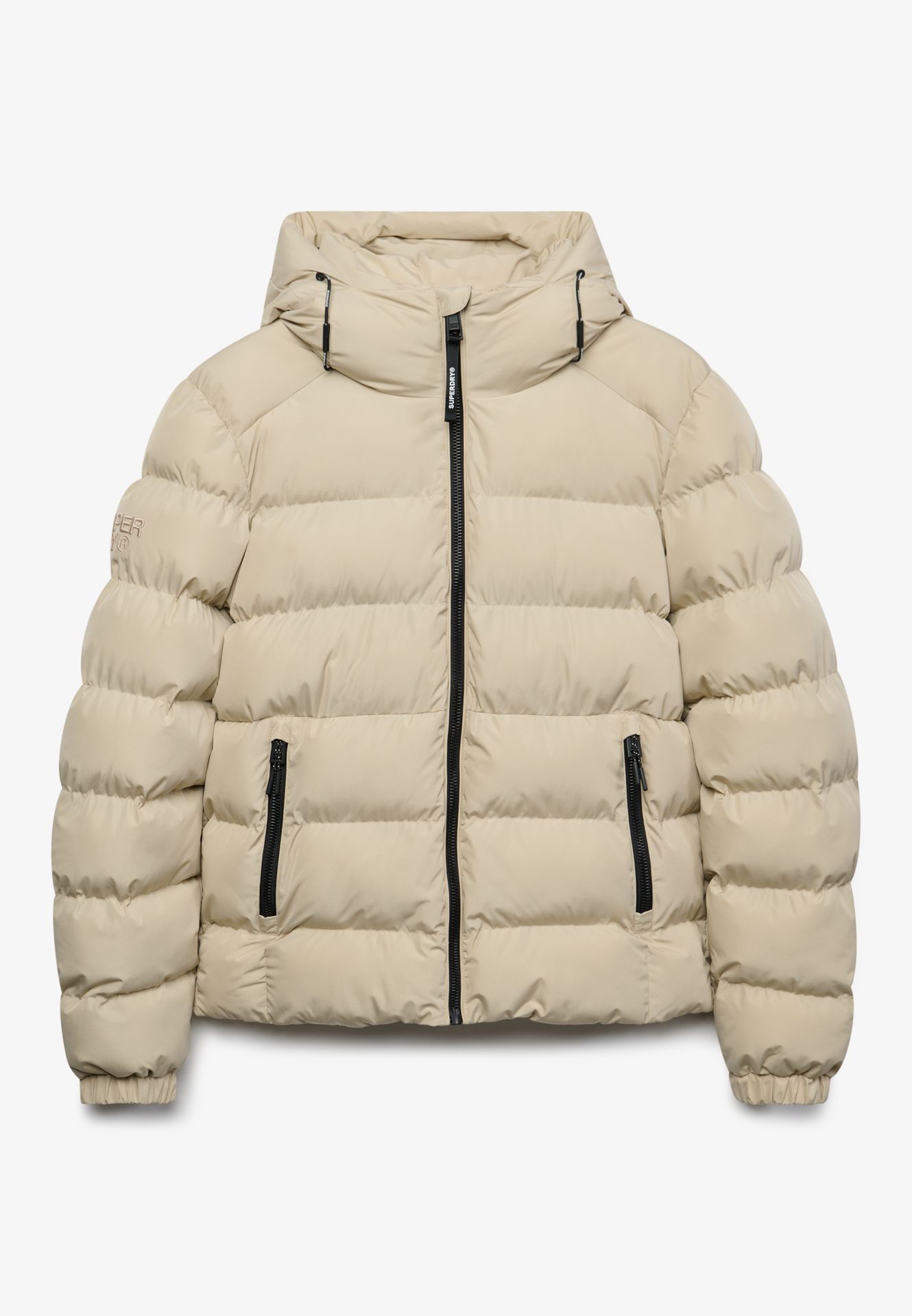 Superdry Hooded sports puffer jacket l5o Climbing Chalk 2900168839048