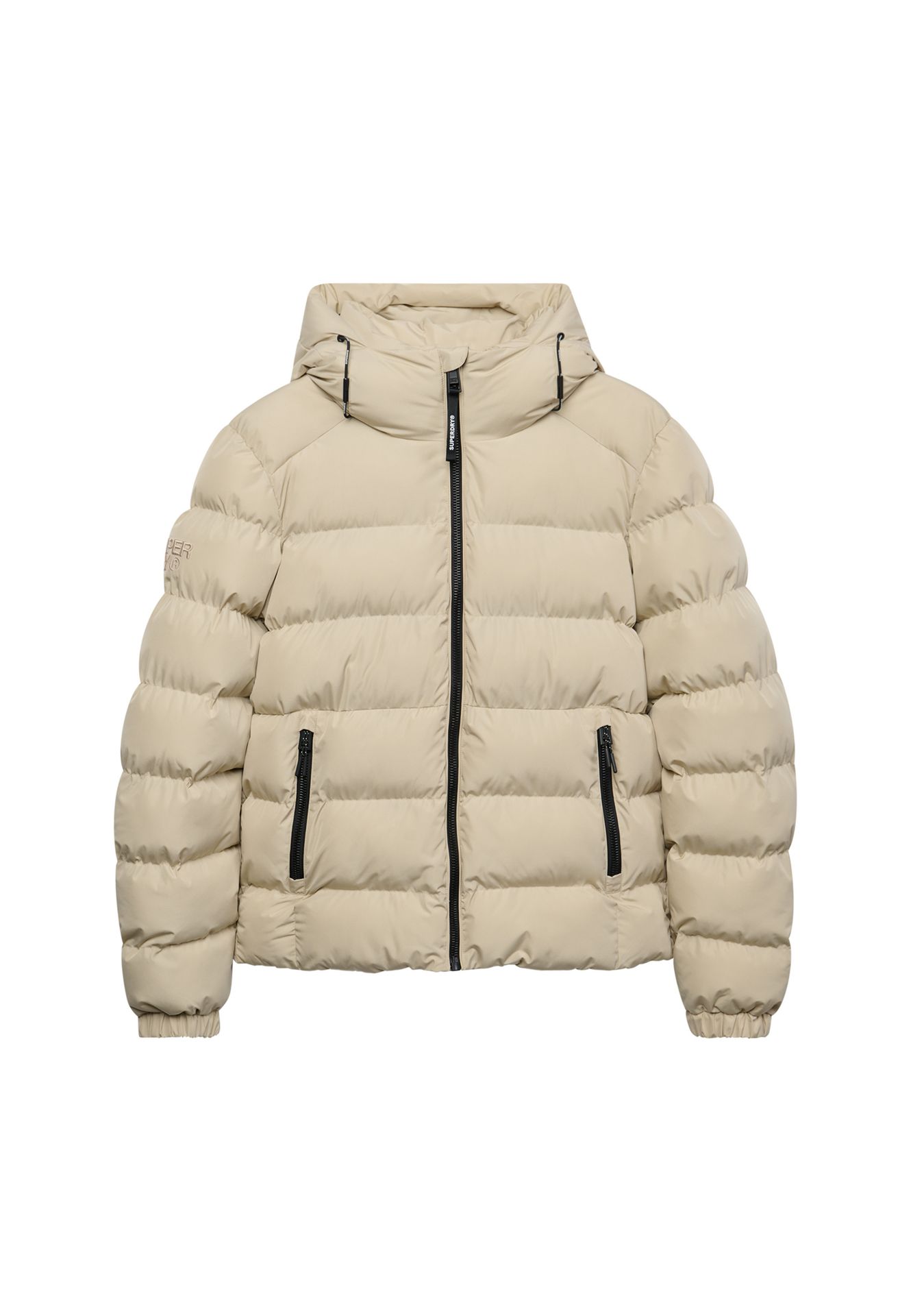 Superdry Hooded sports puffer jacket l5o Climbing Chalk 2900168839048