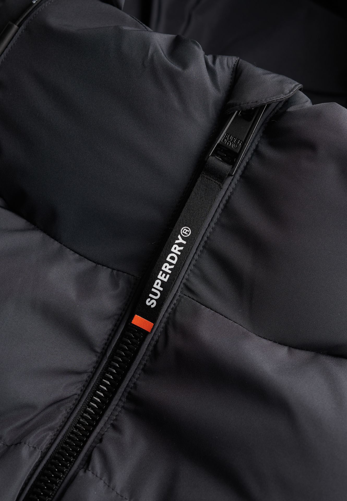 Superdry Hooded sports puffer jacket Ebony/ebony 2900159738077