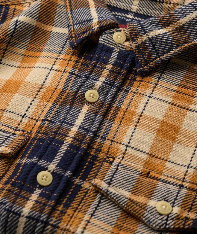Superdry Merchant heavy checked shirt Homestead yellow 2900159739043