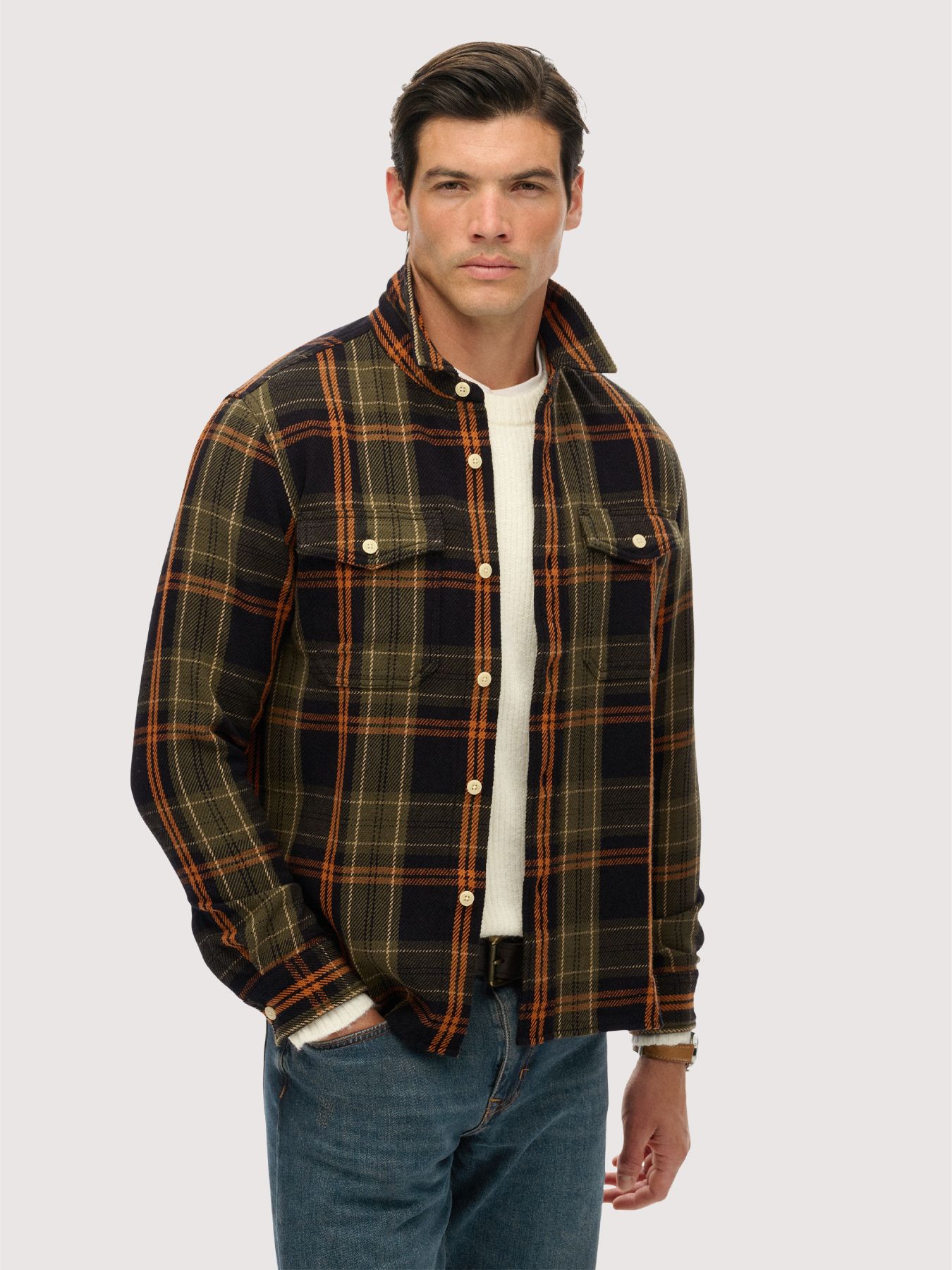 Superdry Merchant heavy checked shirt Peyton 2900160463074