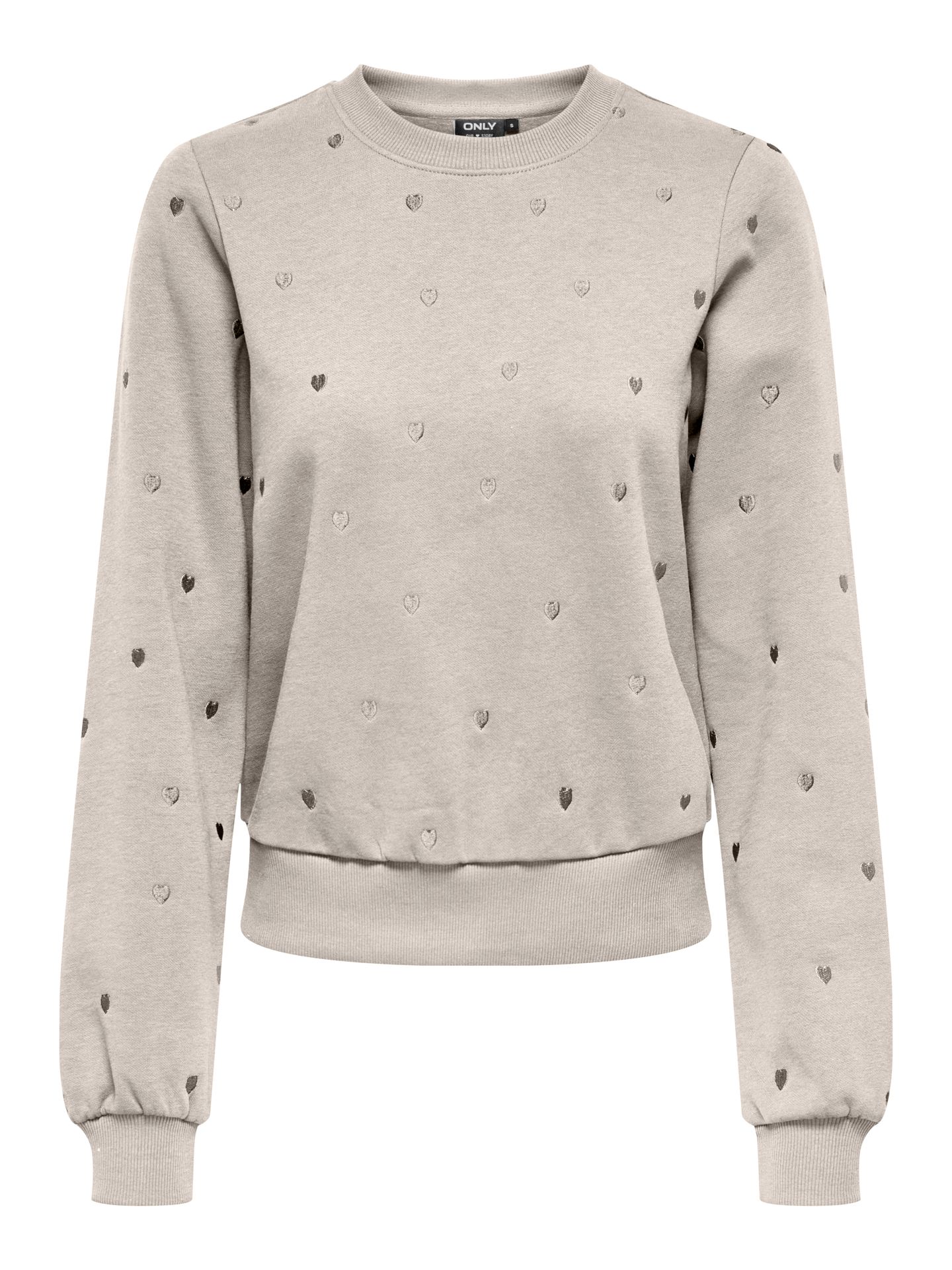 Only ONLATIKA L/S O-NECK GLITTER EMB. BO Pumice Stone/LEONORA 2900159888048