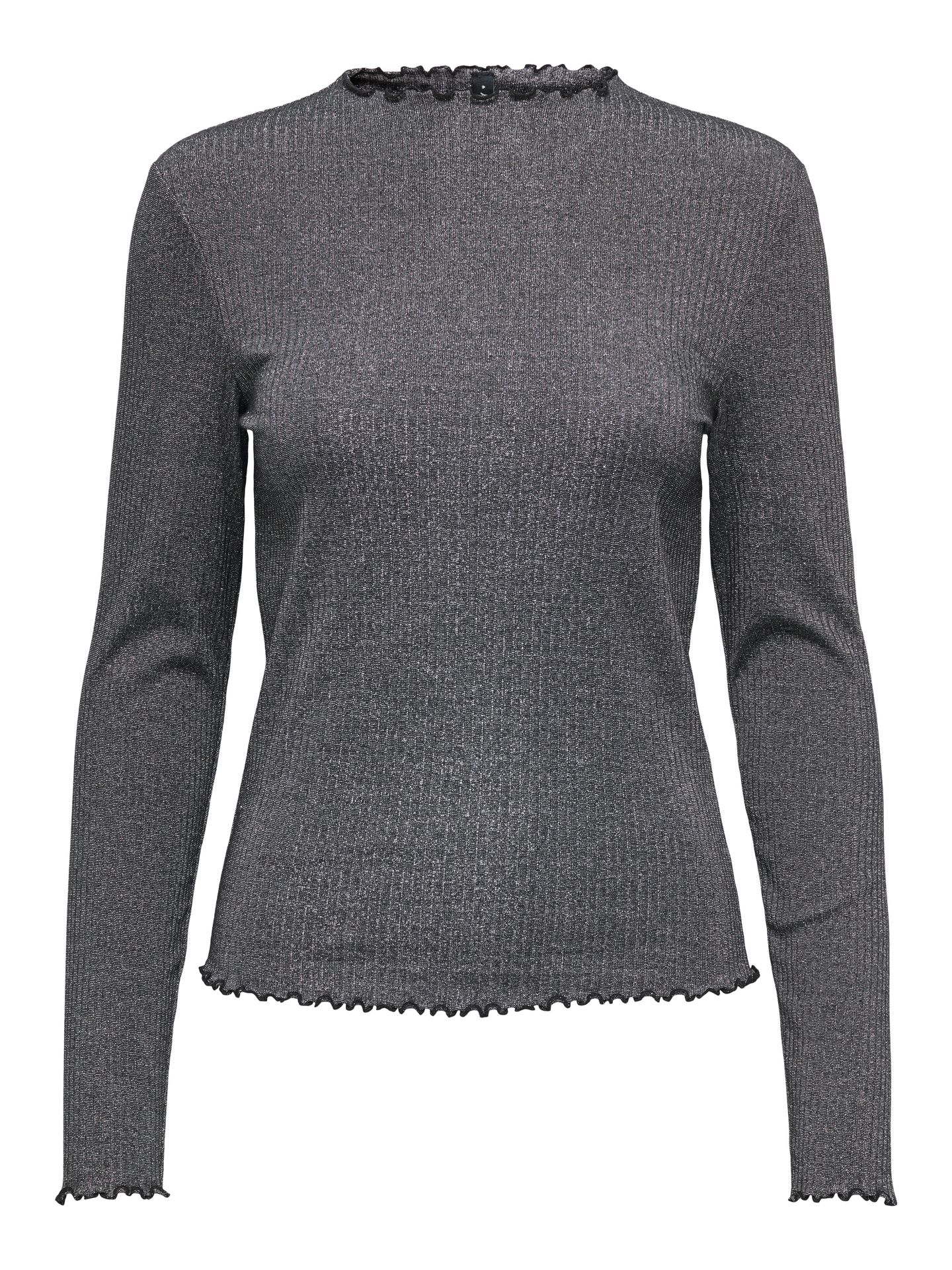Only ONLEMMA LS GLITTER TOP JRS NOOS Black/LEO AOP 2900159890041