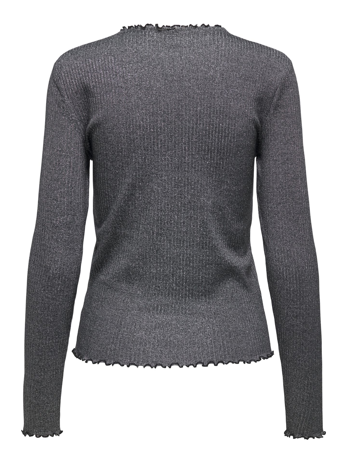 Only ONLEMMA LS GLITTER TOP JRS NOOS Black/LEO AOP 2900159890034