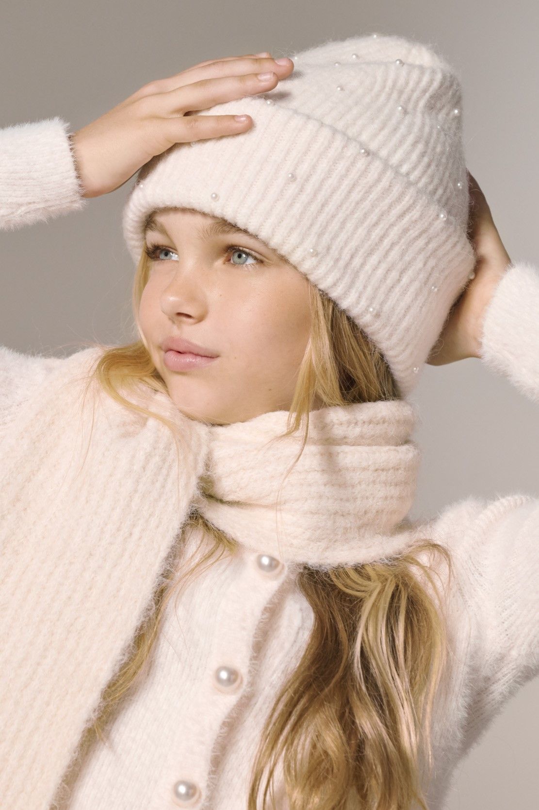 Only KOGCHYNA LIFE KNIT SOFT BEANIE CP A Whitecap Gray/Black 2900159895015