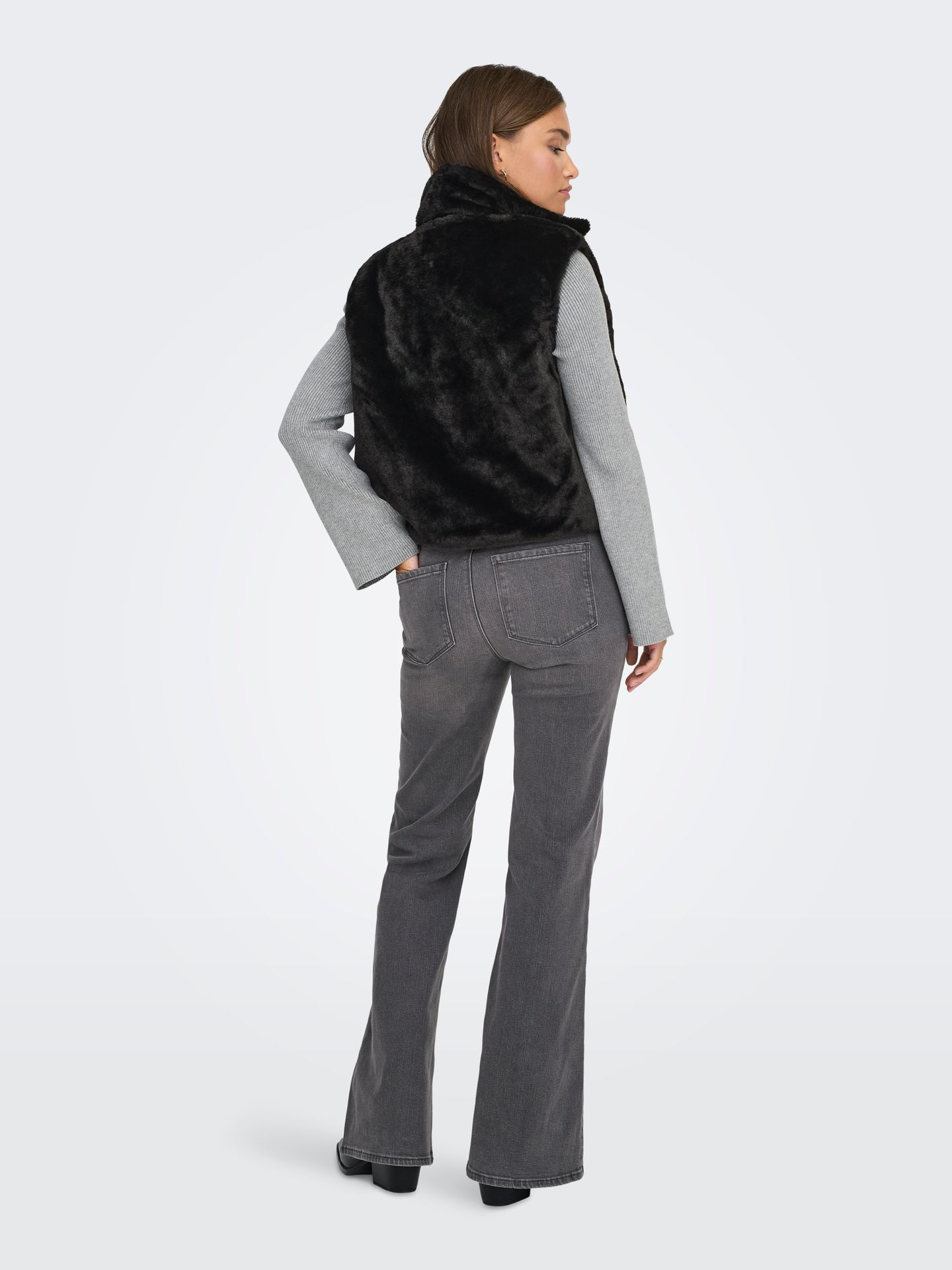 Only ONLDANA FAUX FUR REV.WAISTCOAT OTW Black 2900168765026