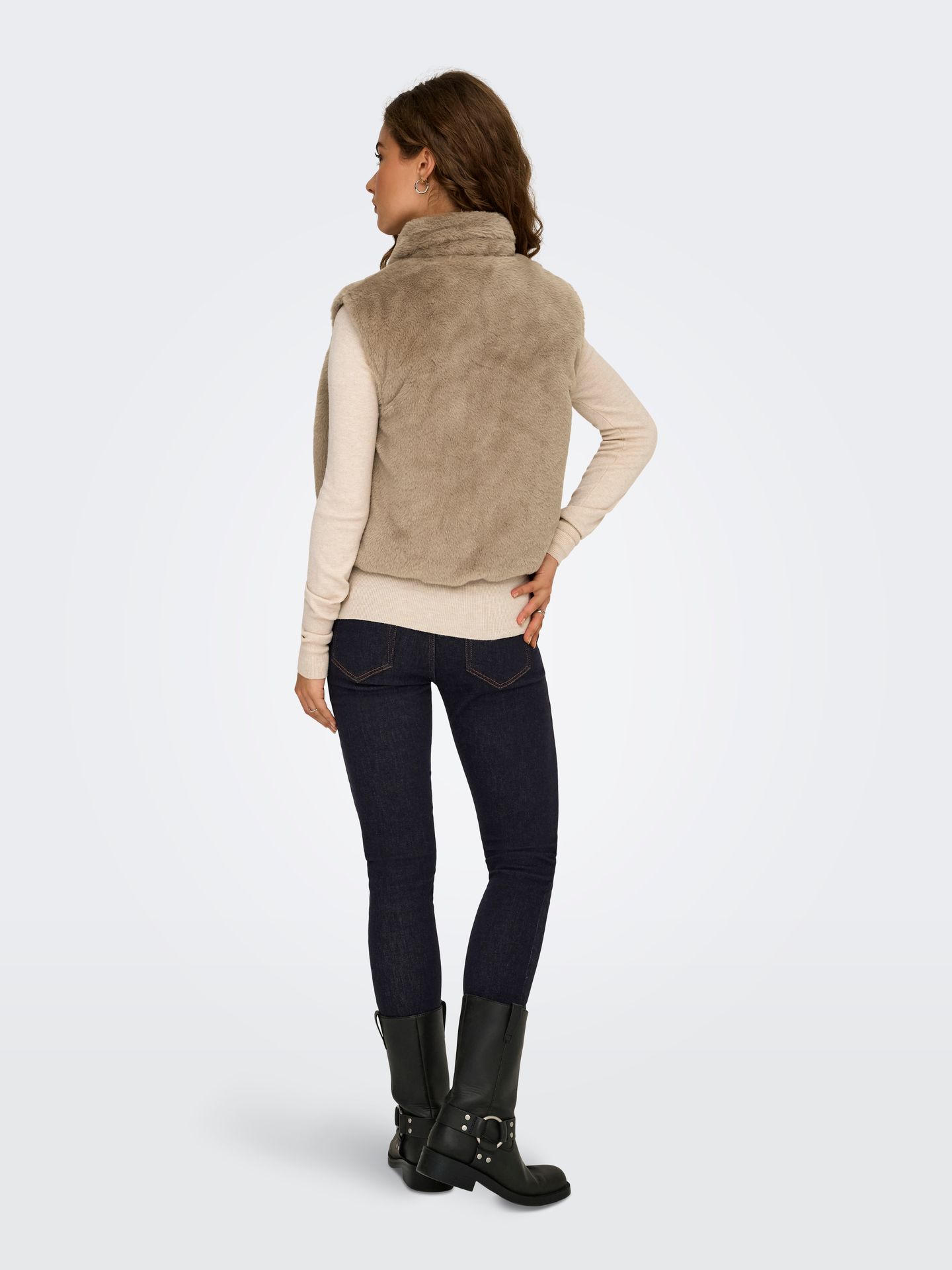 Only ONLDANA FAUX FUR REV.WAISTCOAT OTW Silver Mink 2900159941026