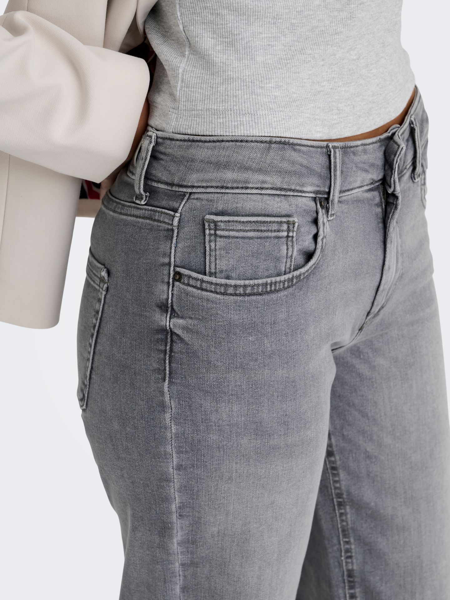 Only ONLBLUSH MID STRAIGHT DNM TAI0918 N Medium Grey Denim 2900159942108