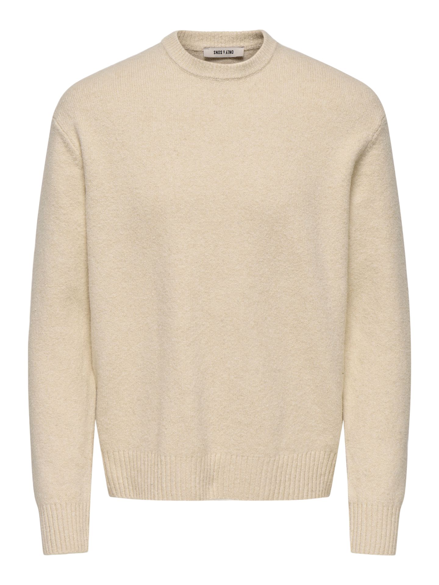 Only & Sons ONSJAMES RLX CREW KNIT NOOS Oatmeal 00115019-EKA26011400003103