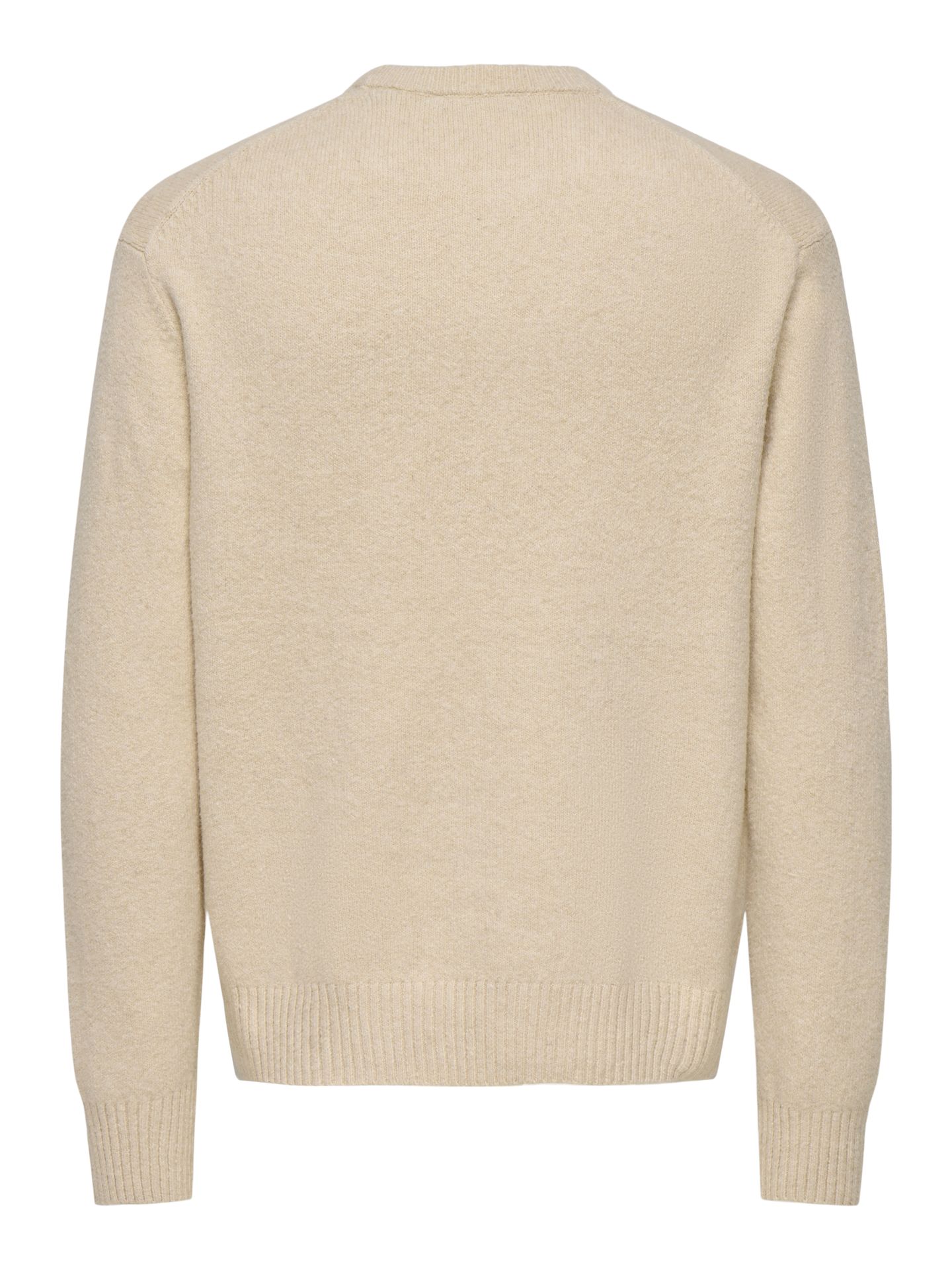 Only & Sons ONSJAMES RLX CREW KNIT NOOS Oatmeal 2900159958017 Only & Sons ONSJAMES RLX CREW KNIT NOOS Oatmeal 2900159958017