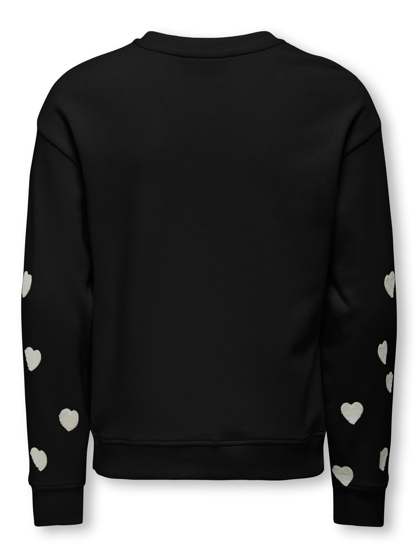Only KOGMARISA TEDDY HEART L/S O-NECK CS Black/LEO AOP 00115029-EKA26011400000044