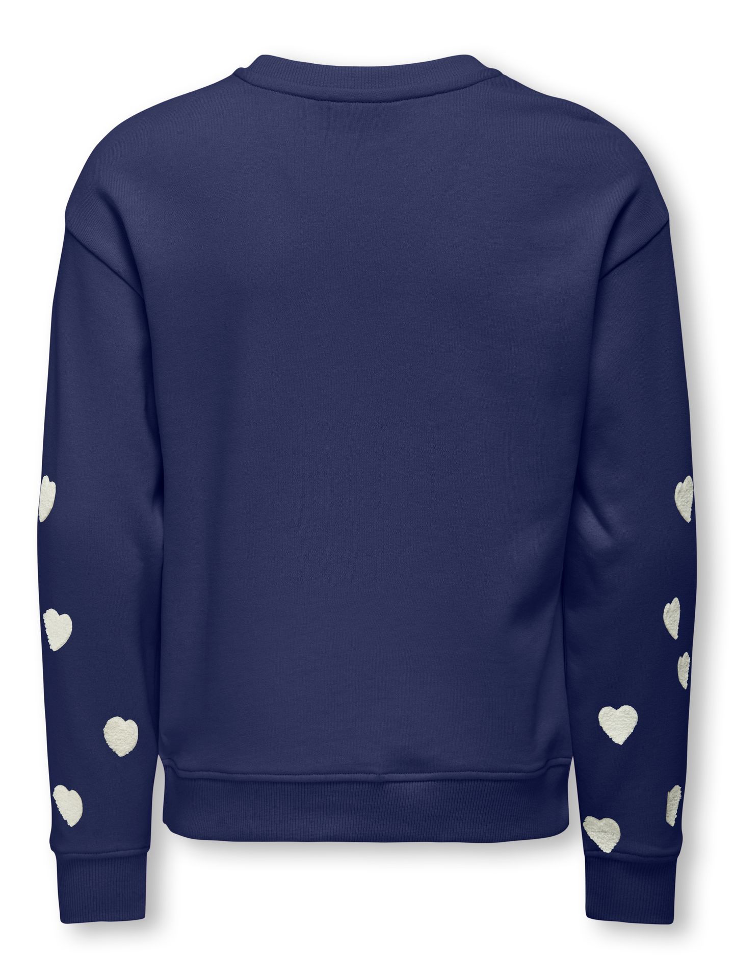 Only KOGMARISA TEDDY HEART L/S O-NECK CS Midnight Sail/Smile Good Vibes 00115029-EKA26011400003105