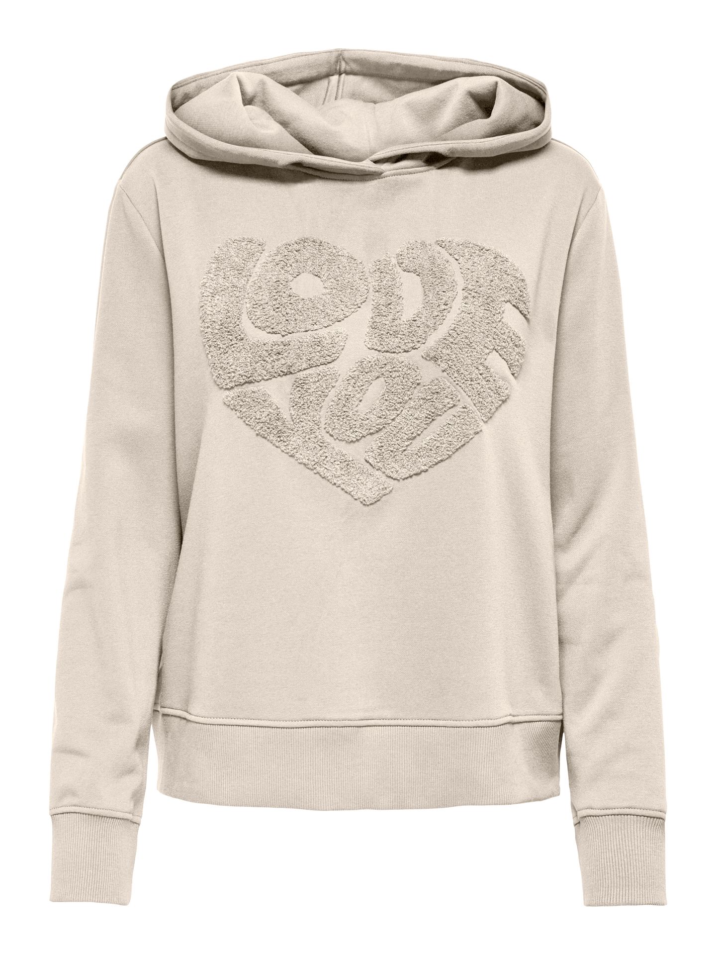 Only KOGLYNA L/S DETAIL HOOD CS SWT Birch/W. Melange 00115032-EKA26011400000081