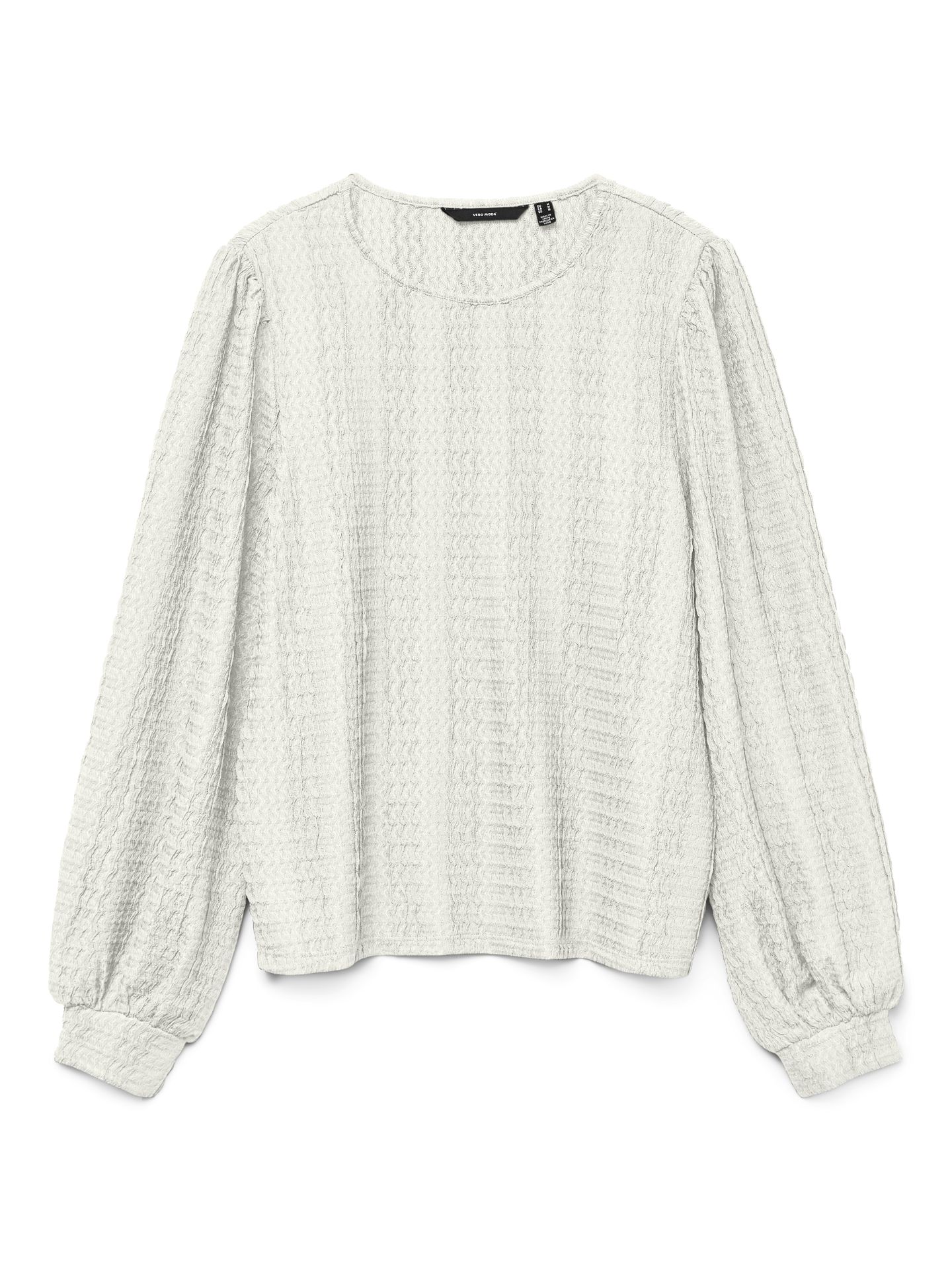 Vero Moda VMJASMIN LS O-NECK TOP JRS GA Snow White 00115036-EKA26011400000350